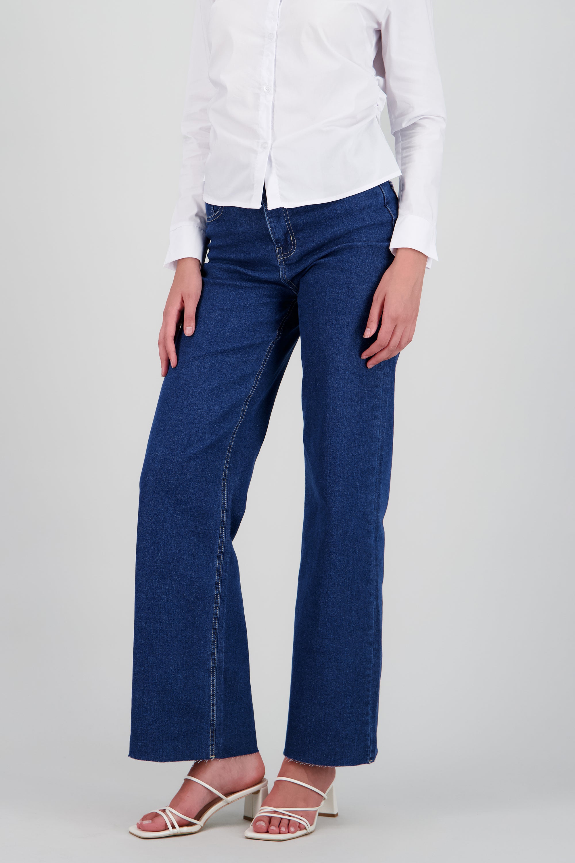 Jeans wide leg confort DARK WASH