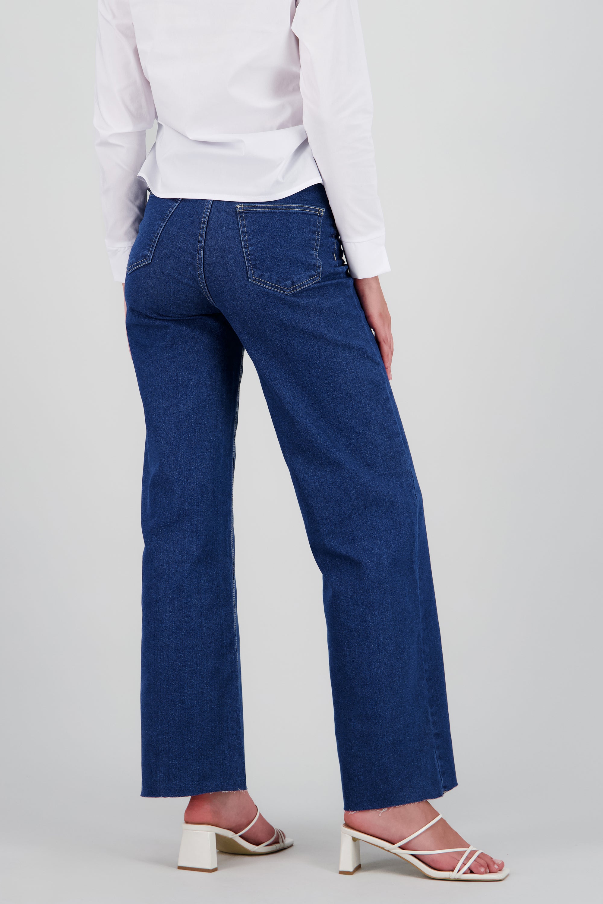 Jeans wide leg confort DARK WASH