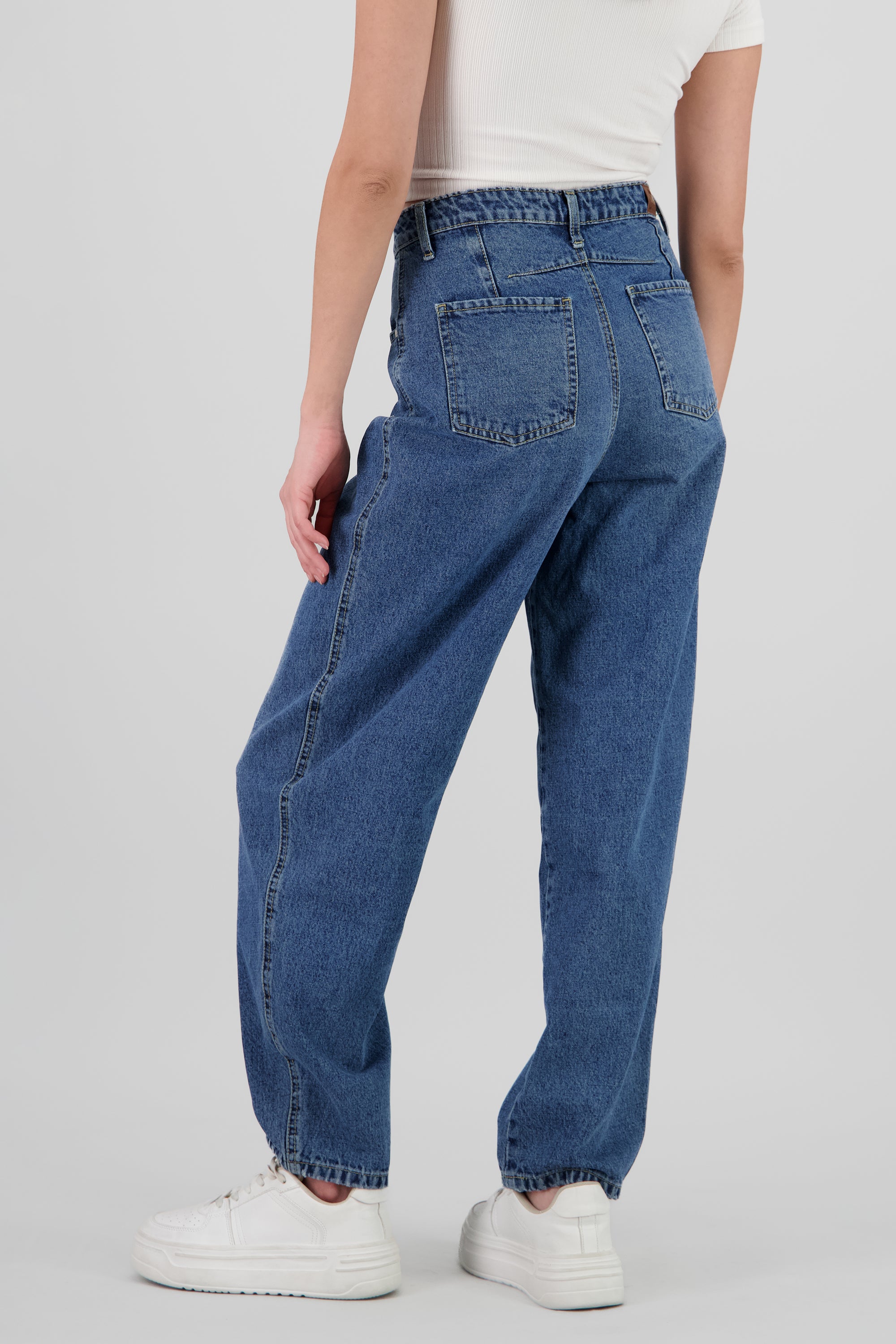 Jeans barrel doble pinza STONE