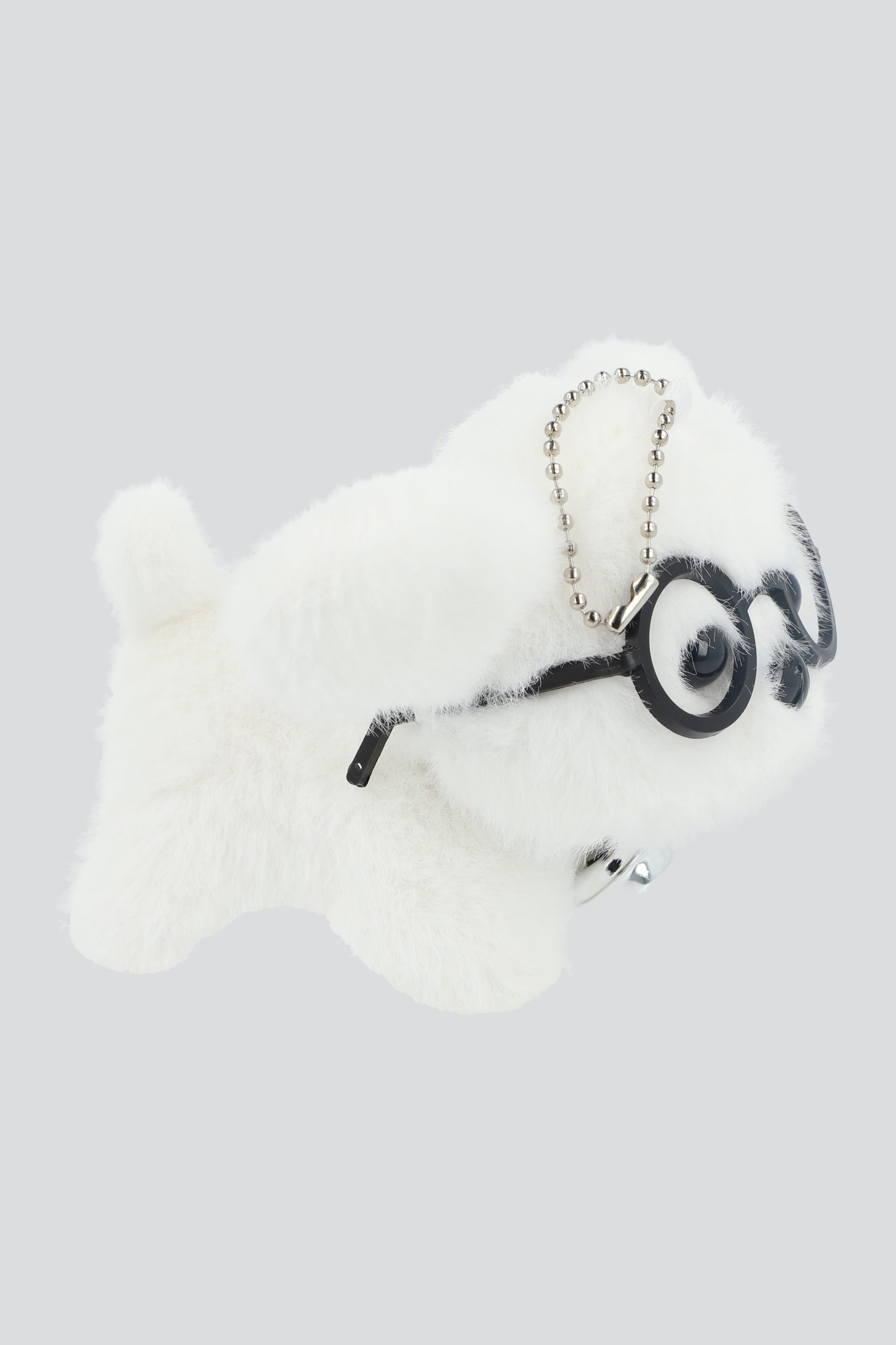 LLAVERO PERRITO LENTES BLANCO