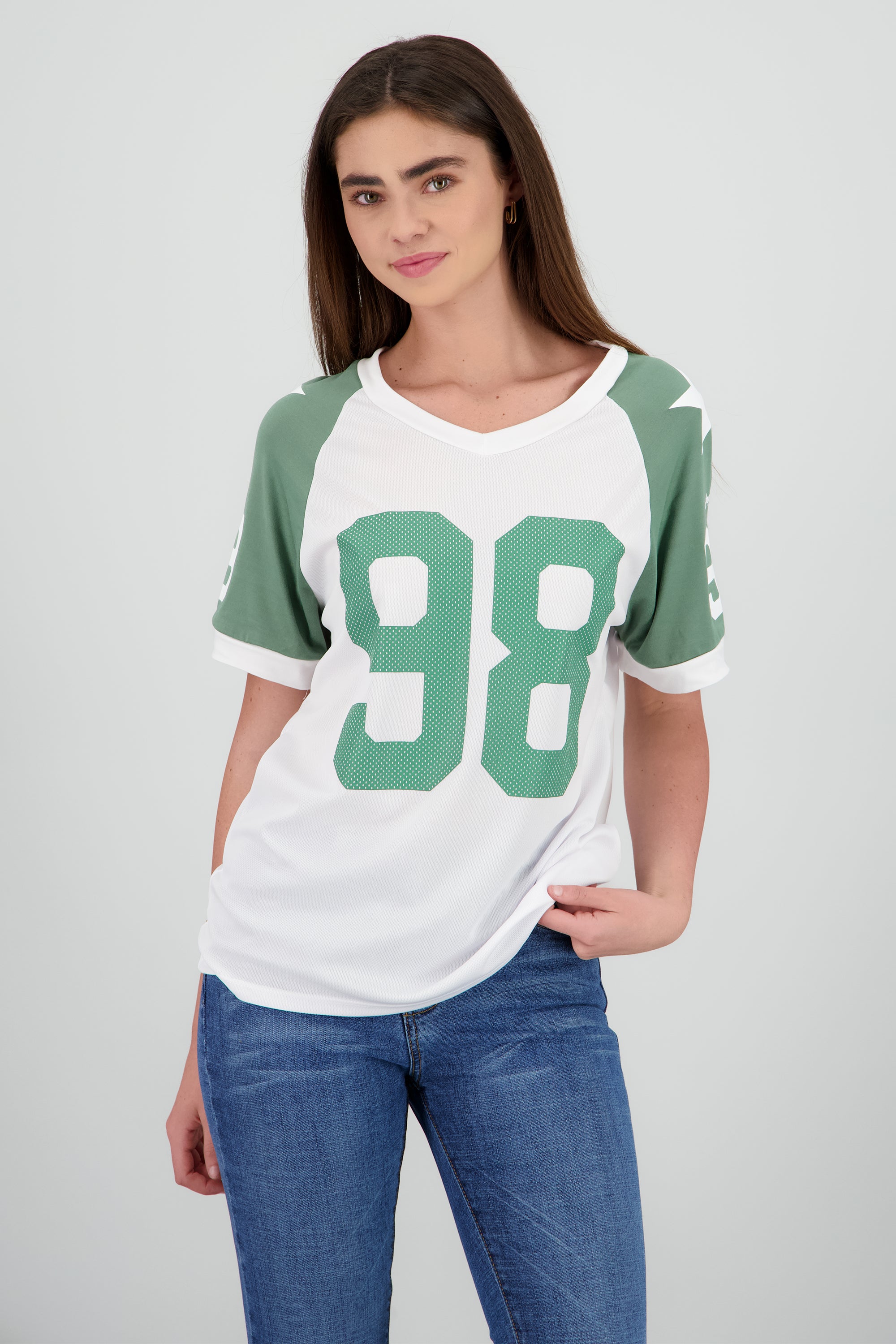 Playera oversized numero contraste SAGE