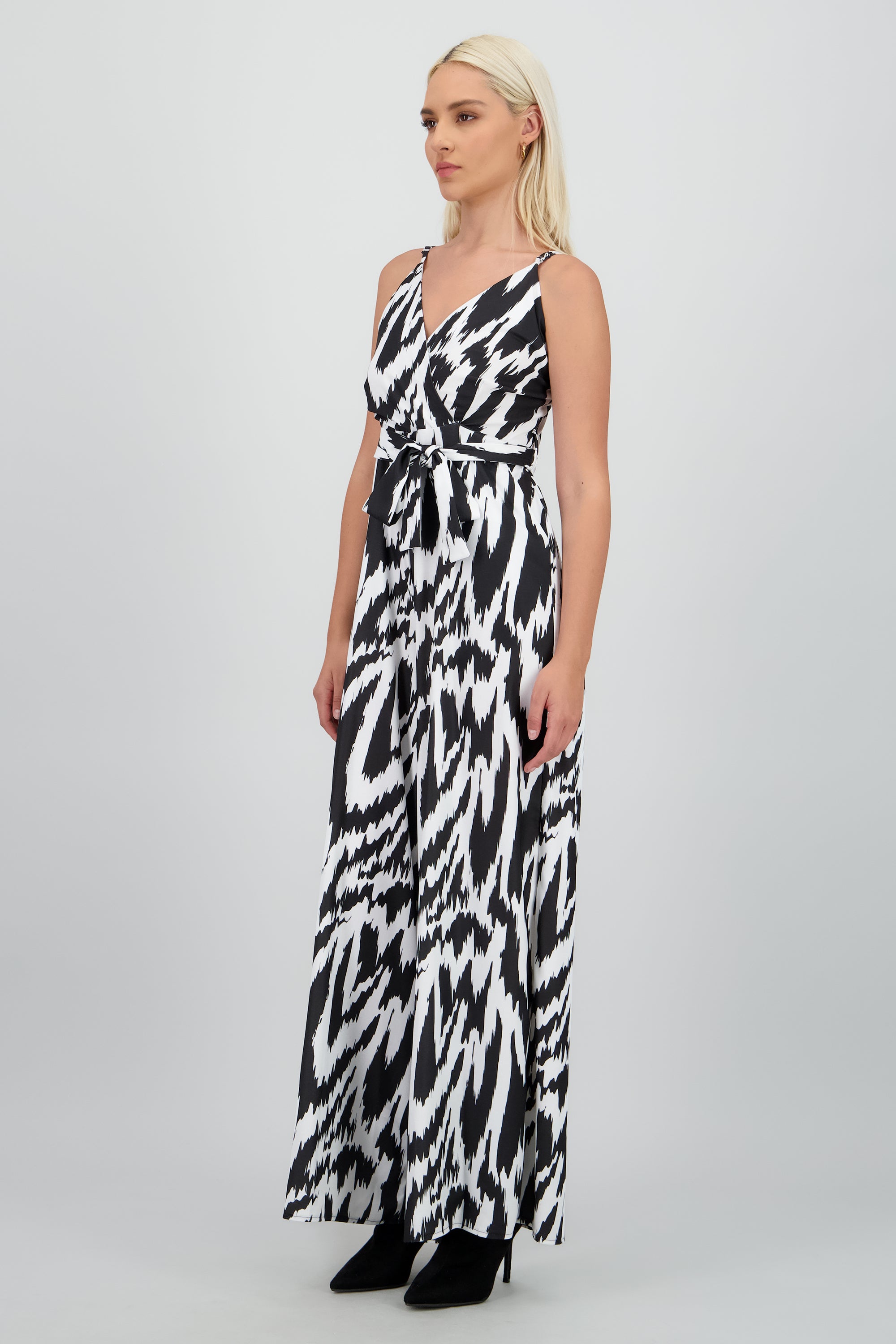 Jumpsuit tirantes detalle cruzado amplio NEGRO COMBO