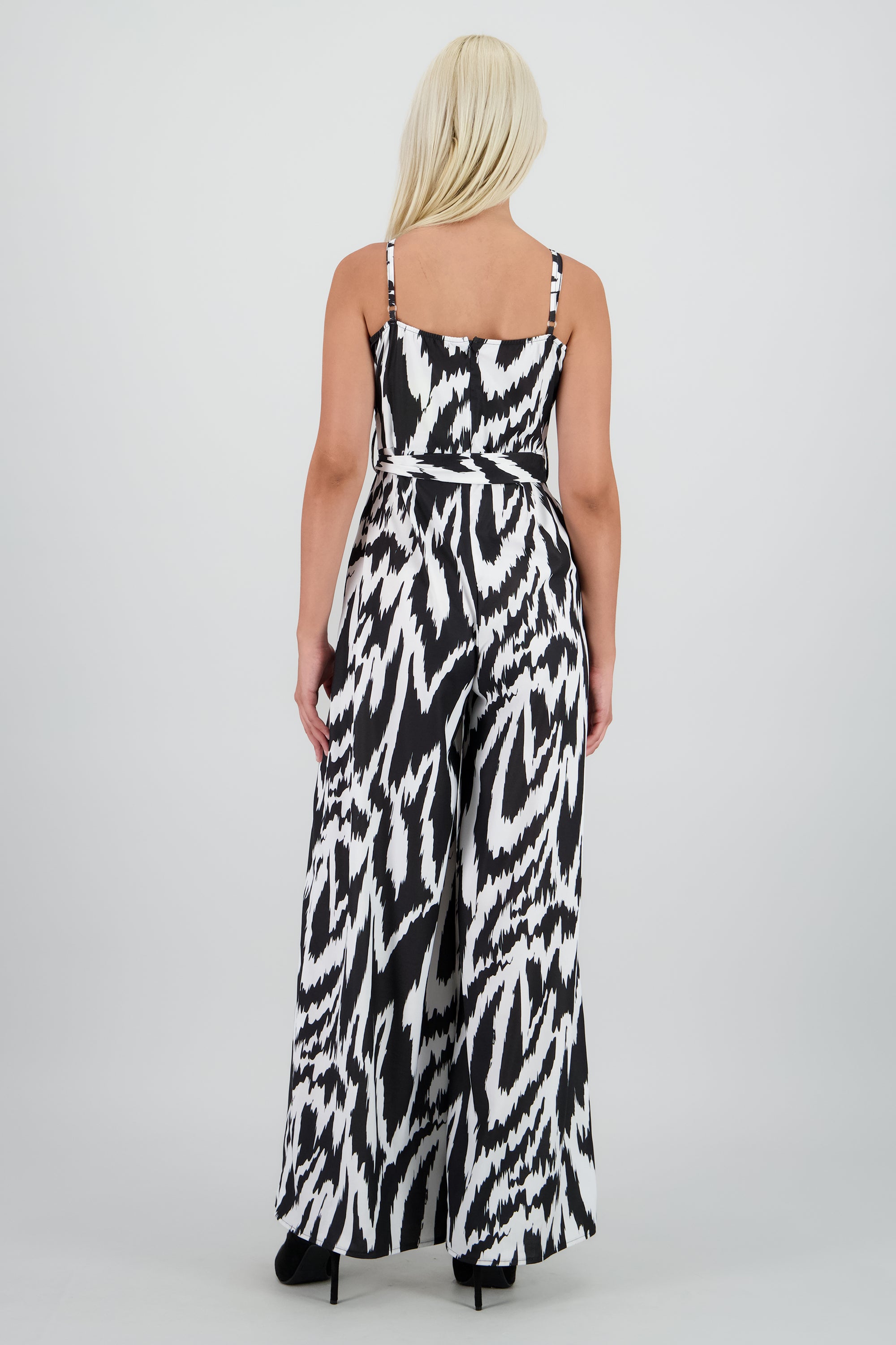 Jumpsuit tirantes detalle cruzado amplio NEGRO COMBO