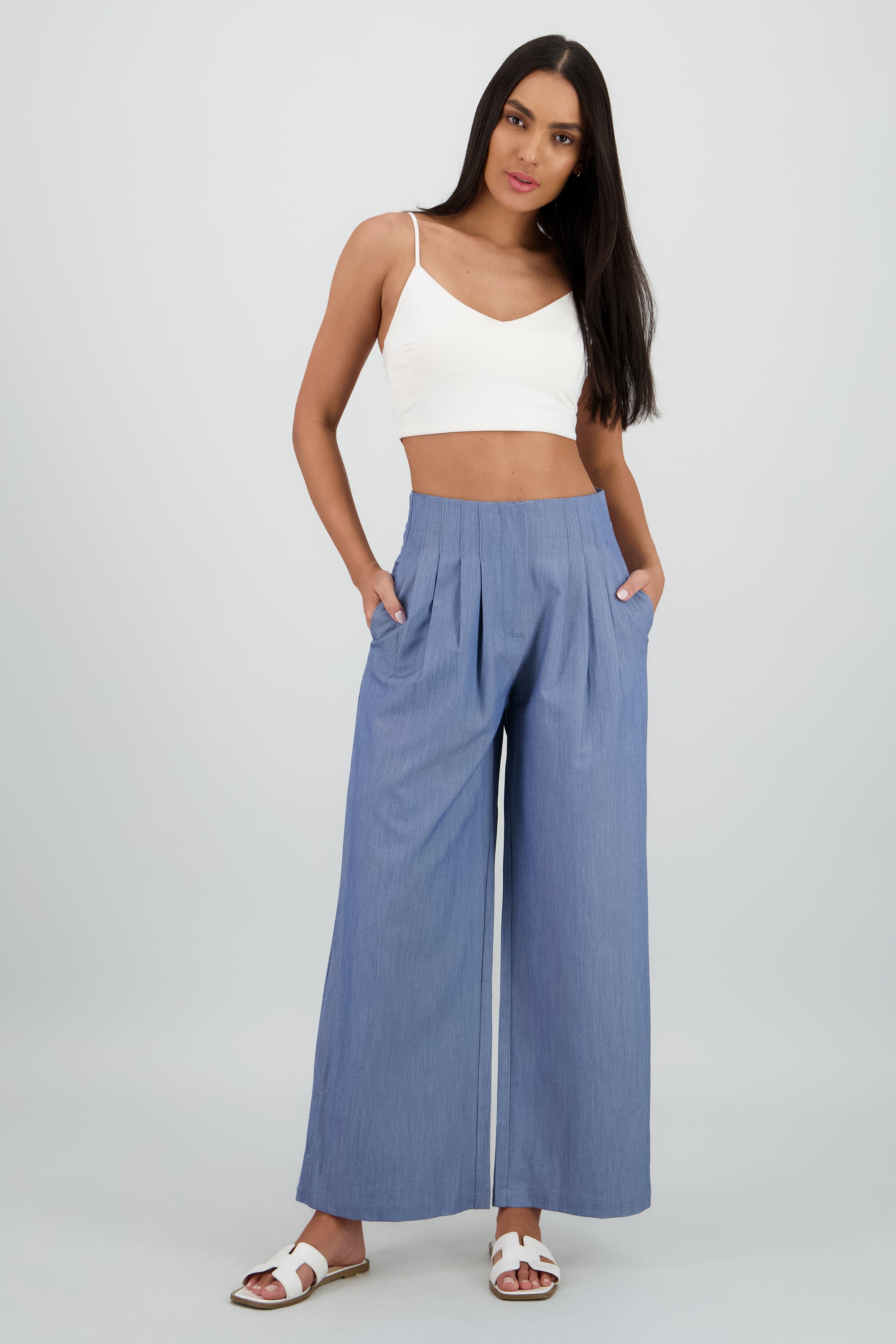 Pantalon amplio AZUL CIELO