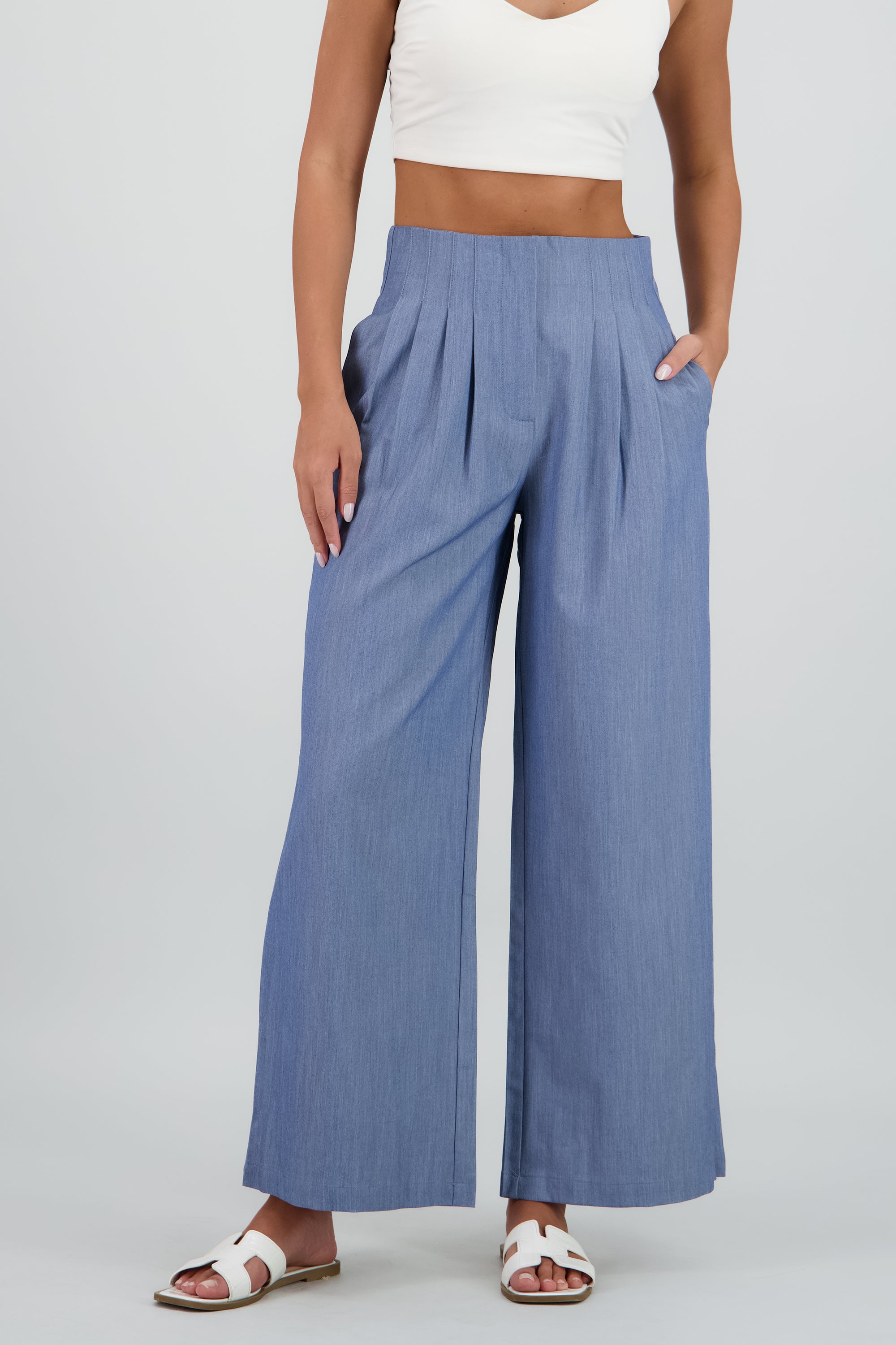 Pantalon amplio AZUL CIELO