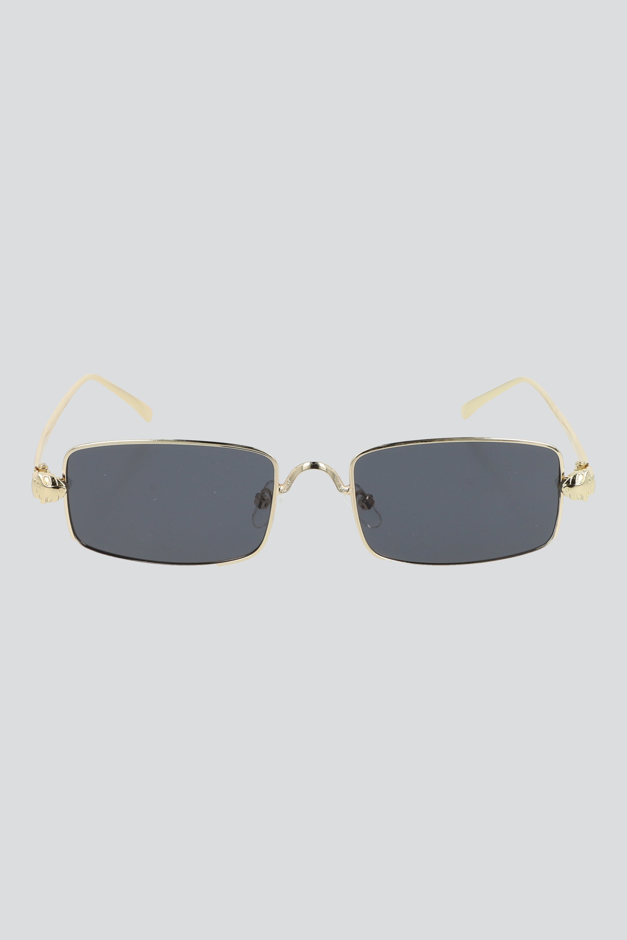 Lente wayfarer varilla metalica ORO