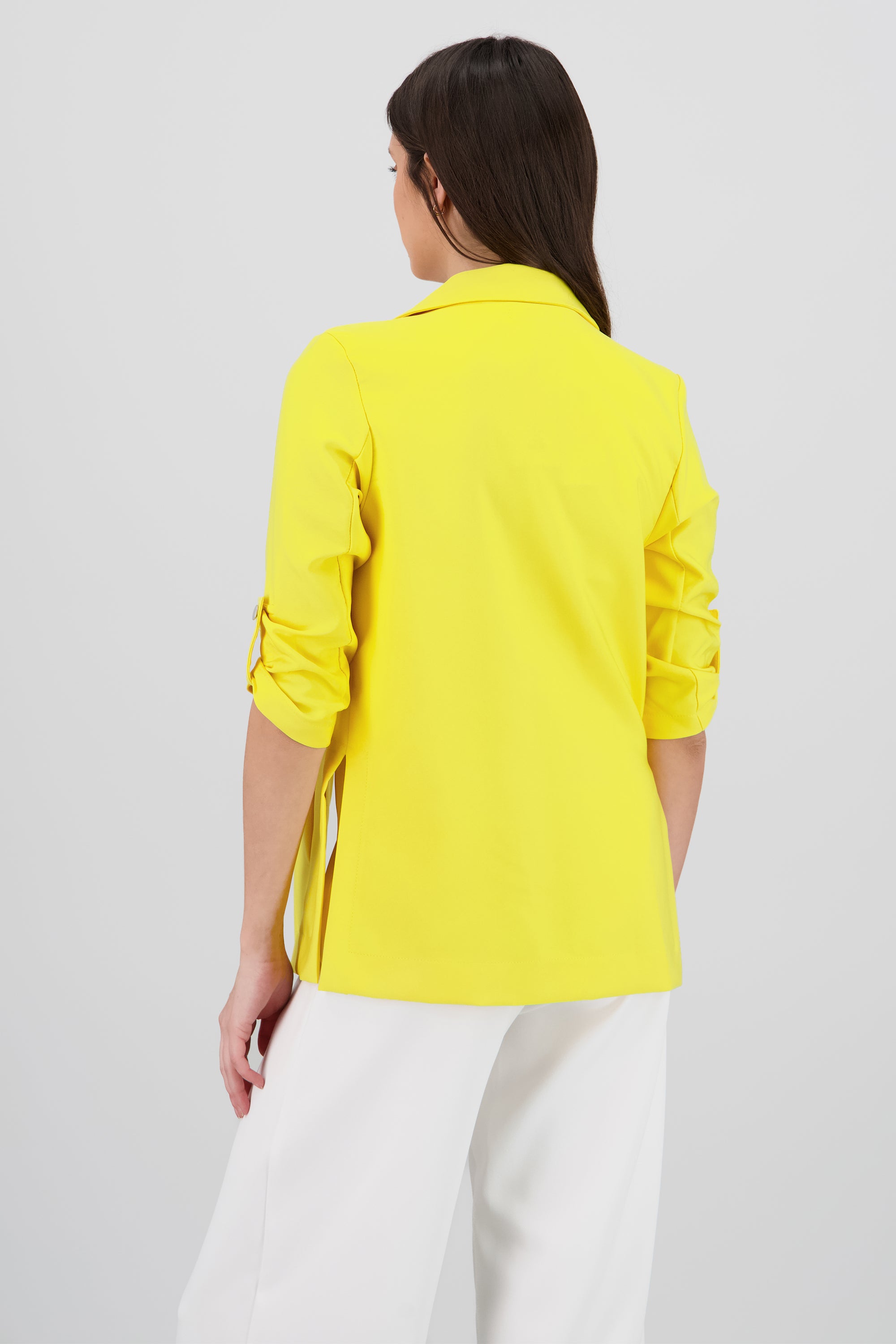 Saco Liso Manga Elevadores AMARILLO PASTEL