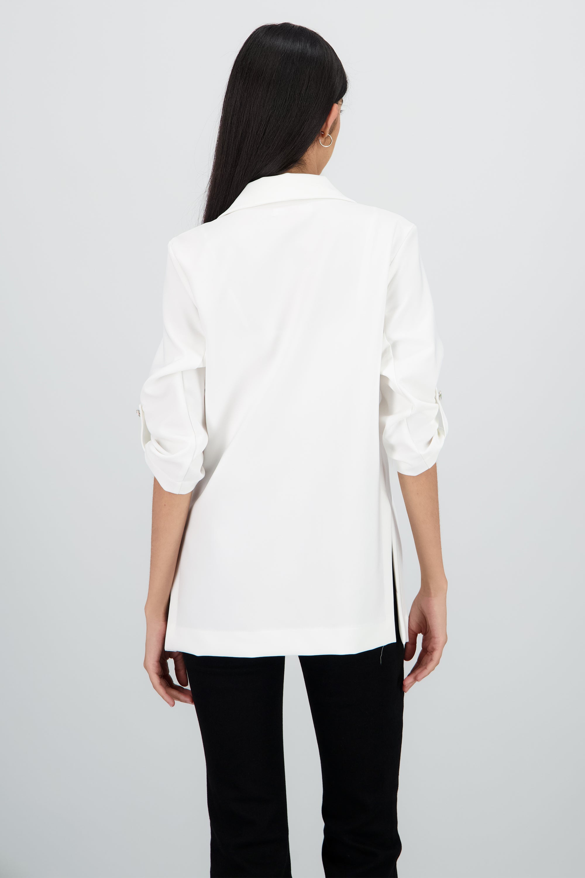 Saco Liso Manga Elevadores BLANCO