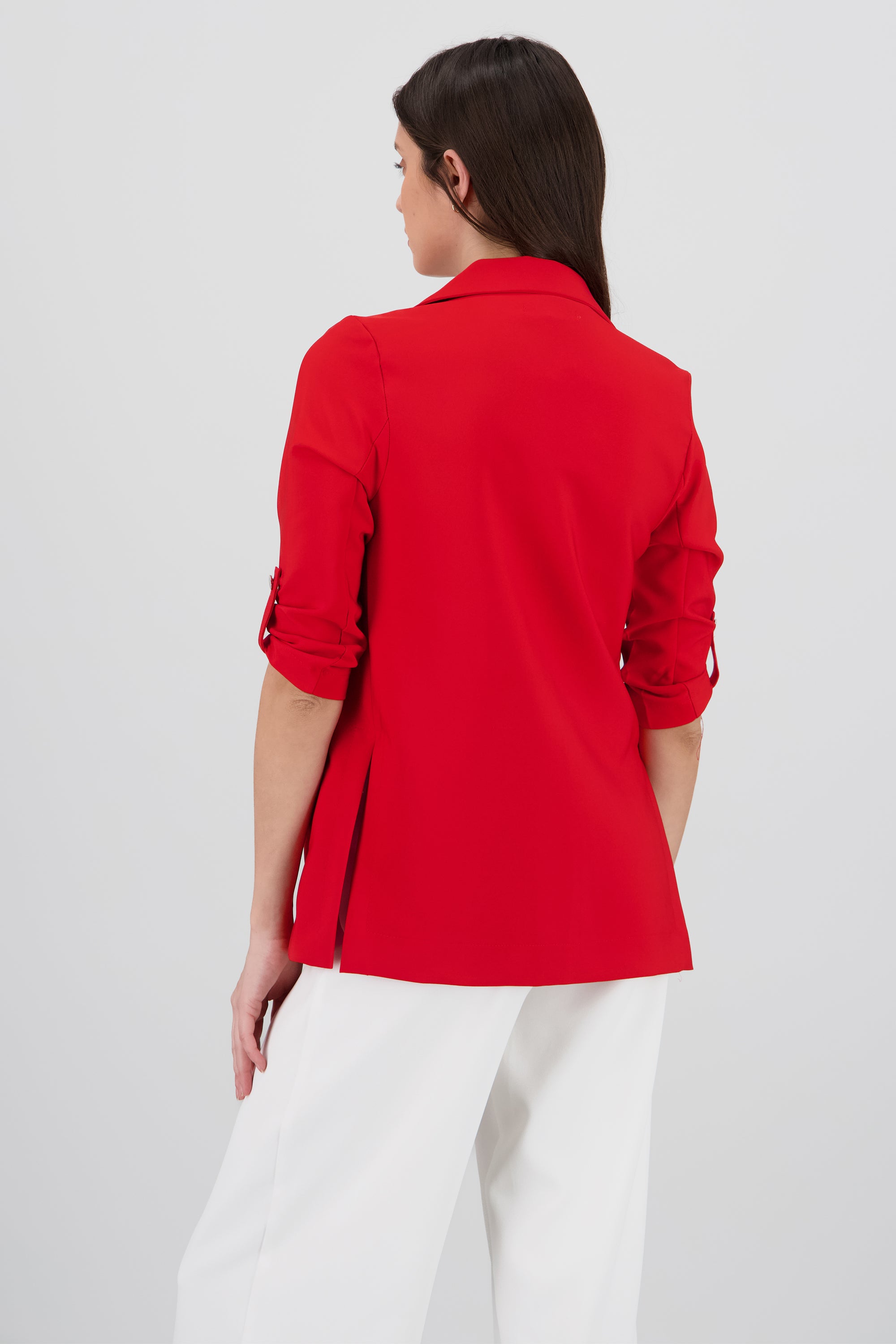 Saco Liso Manga Elevadores ROJO CEREZA