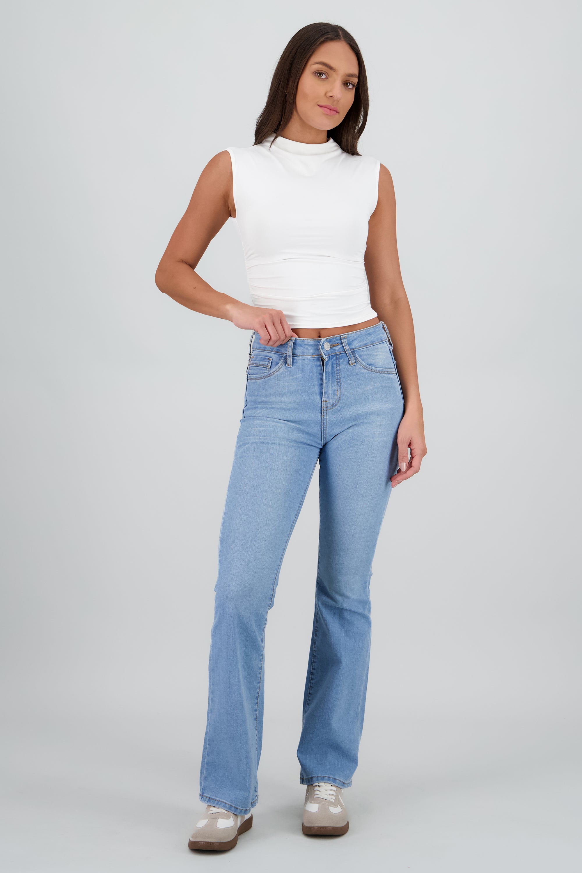 Jeans flare slim confort LIGHT WASH