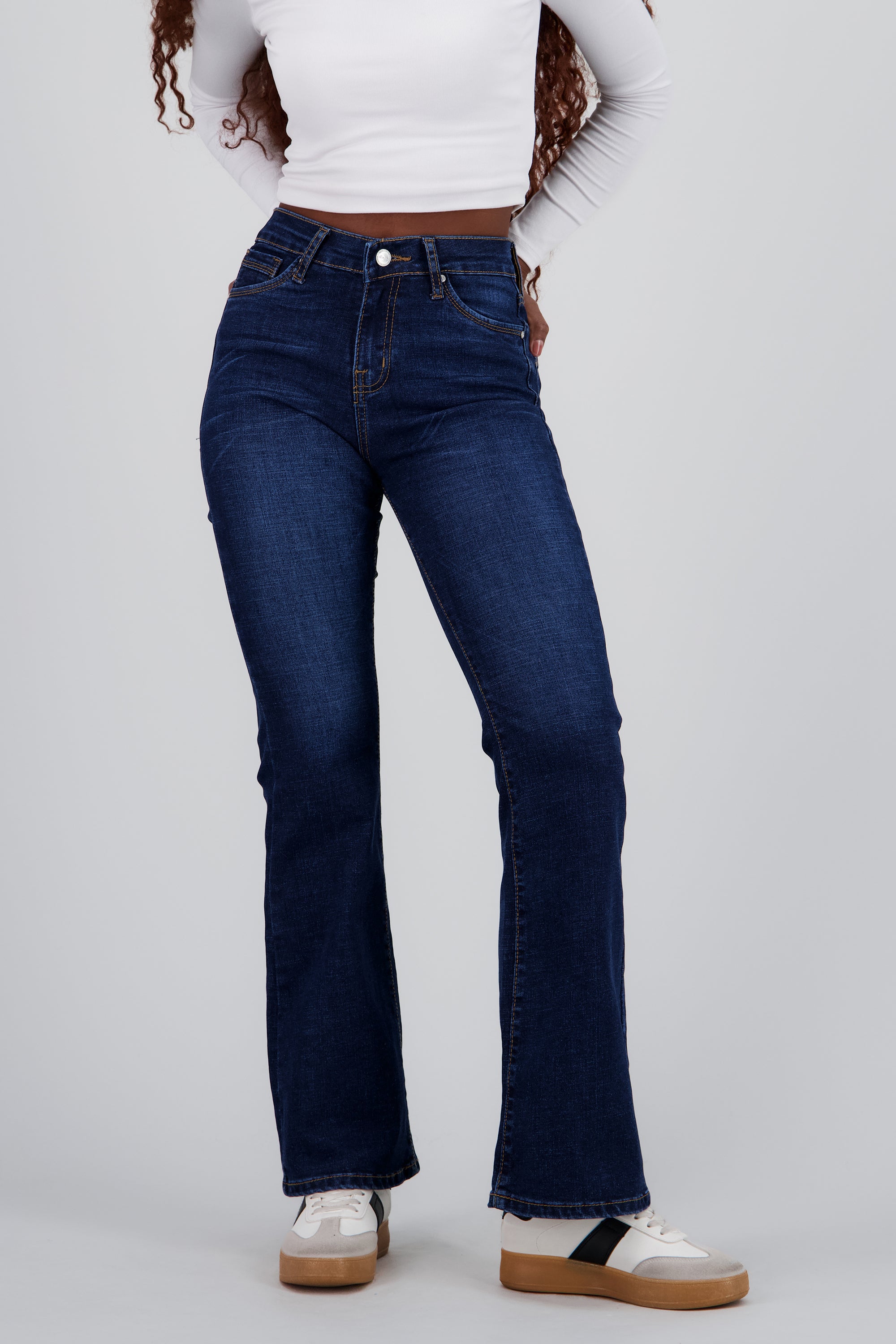 Jeans flare slim confort DARK WASH