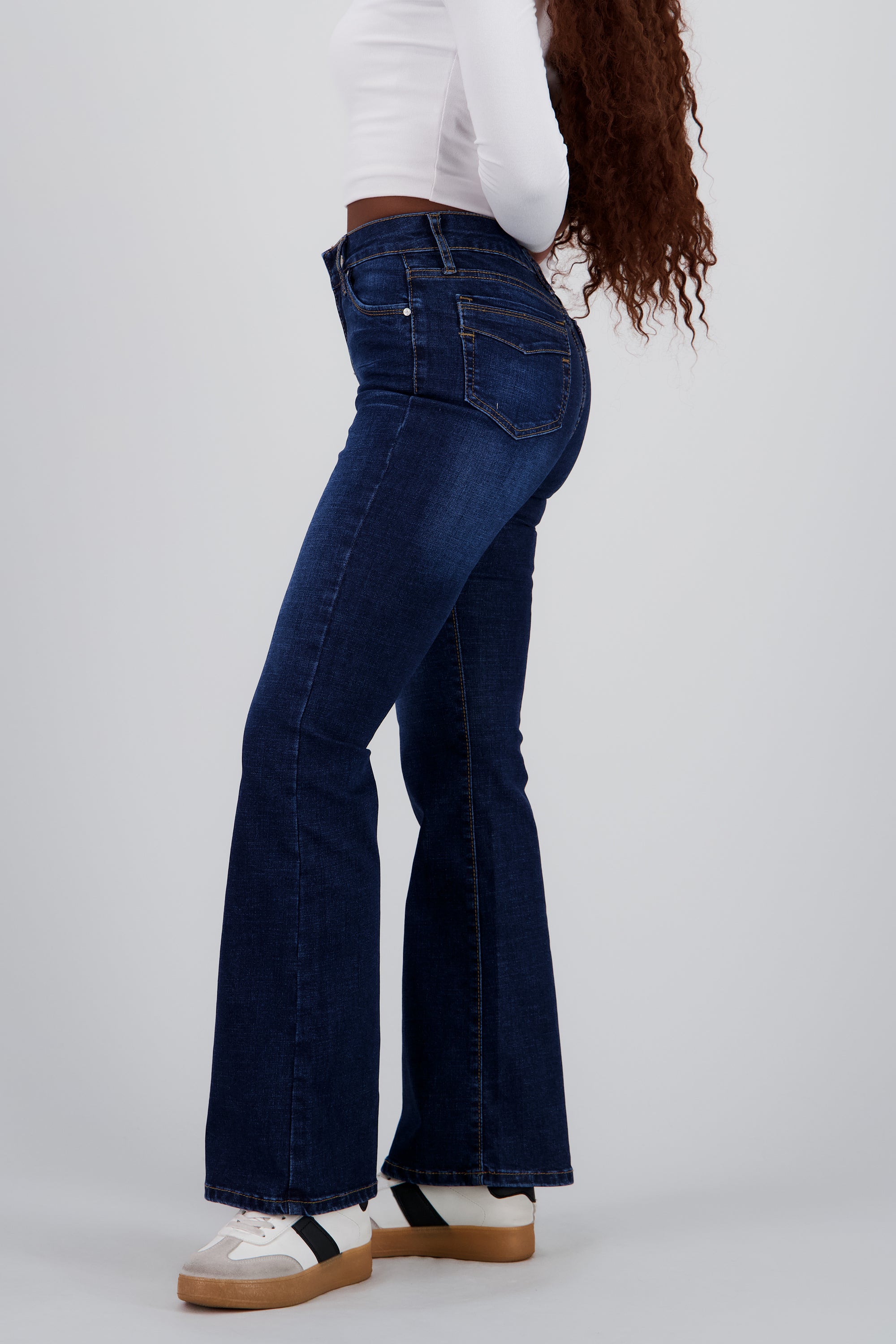 Jeans flare slim confort DARK WASH