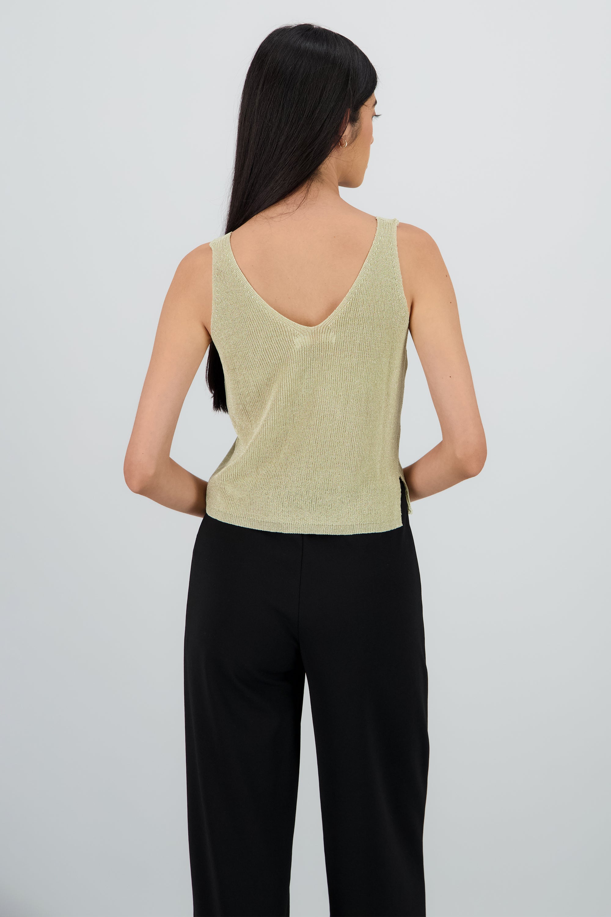 Top con brillos AMARILLO