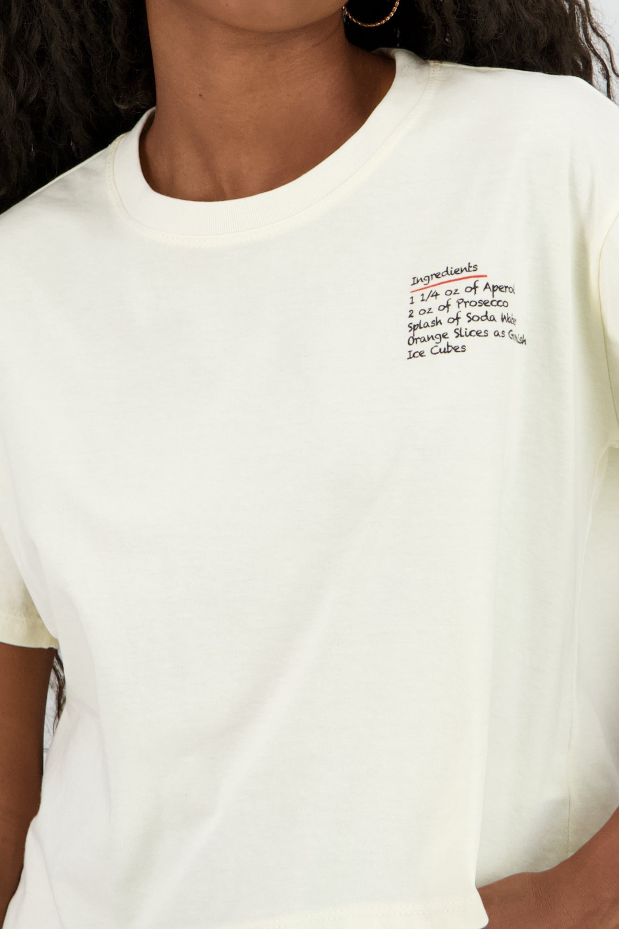 Playera boxy orange spritz BEIGE