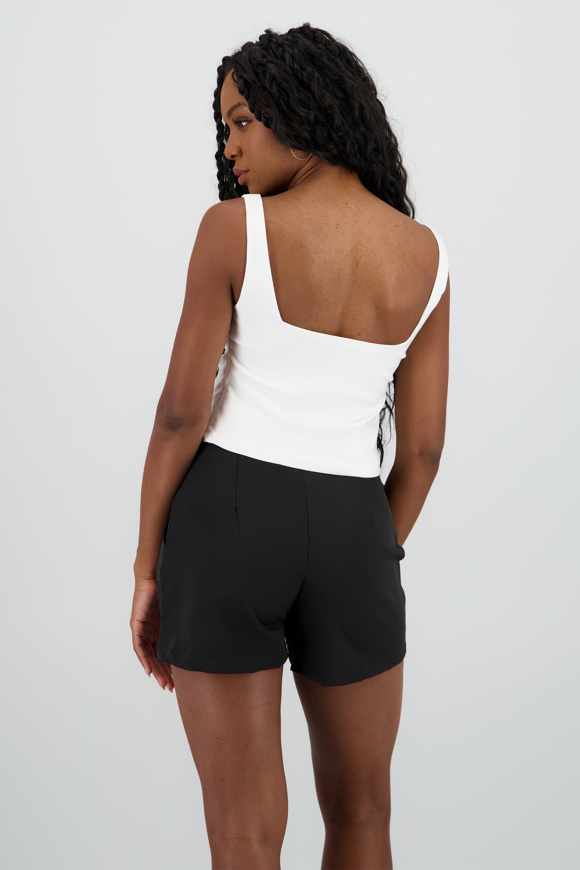 Top cortes liso BLANCO