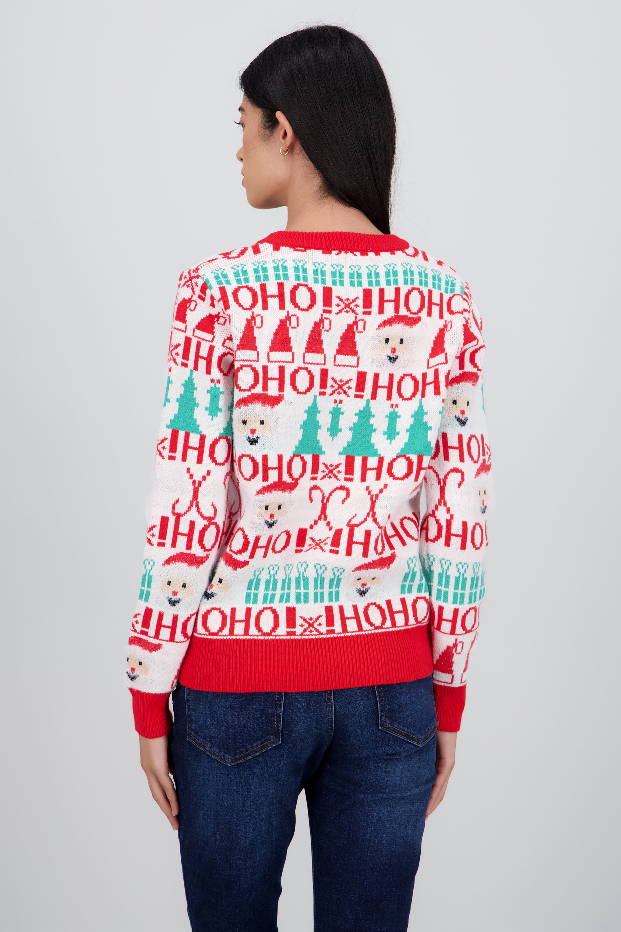 Sueter navidad hoho ROJO COMBO