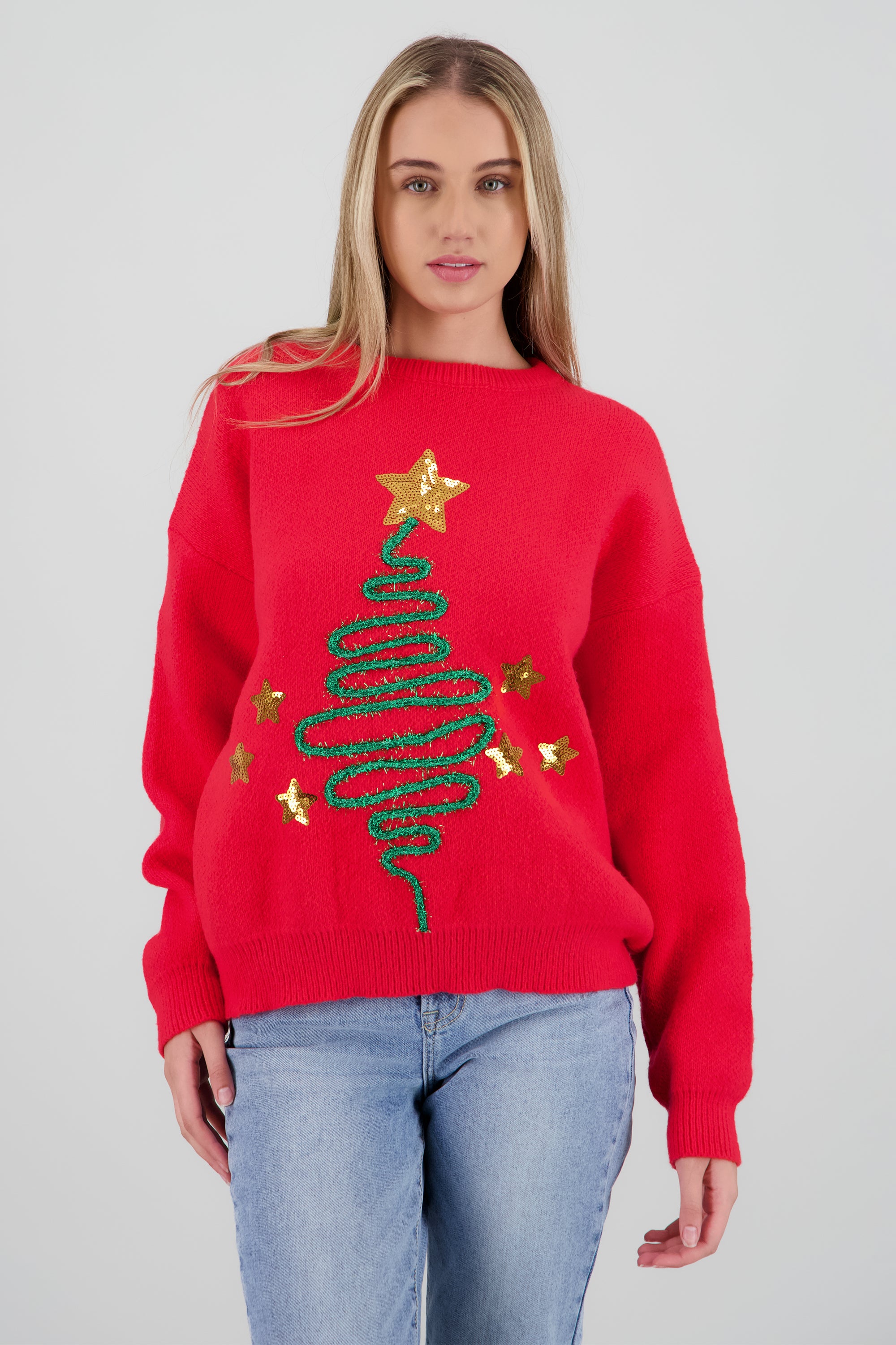 Sueter arbol navideno ROJO