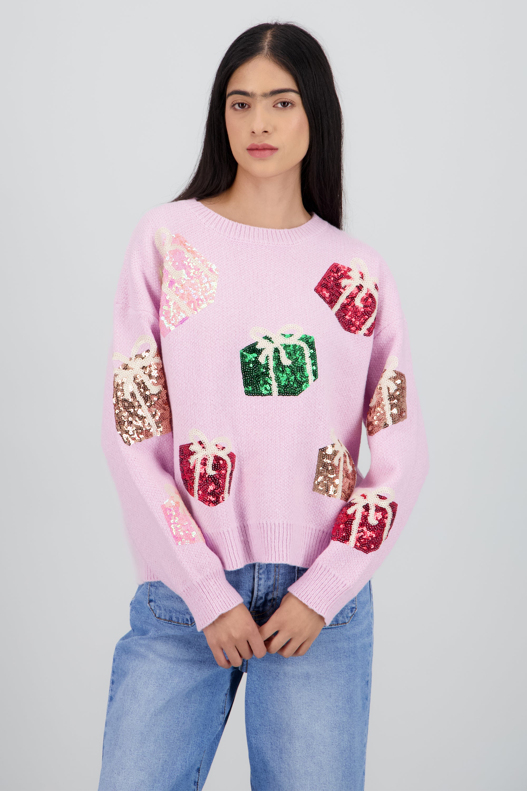 Sueter navidad regalos PALO DE ROSA