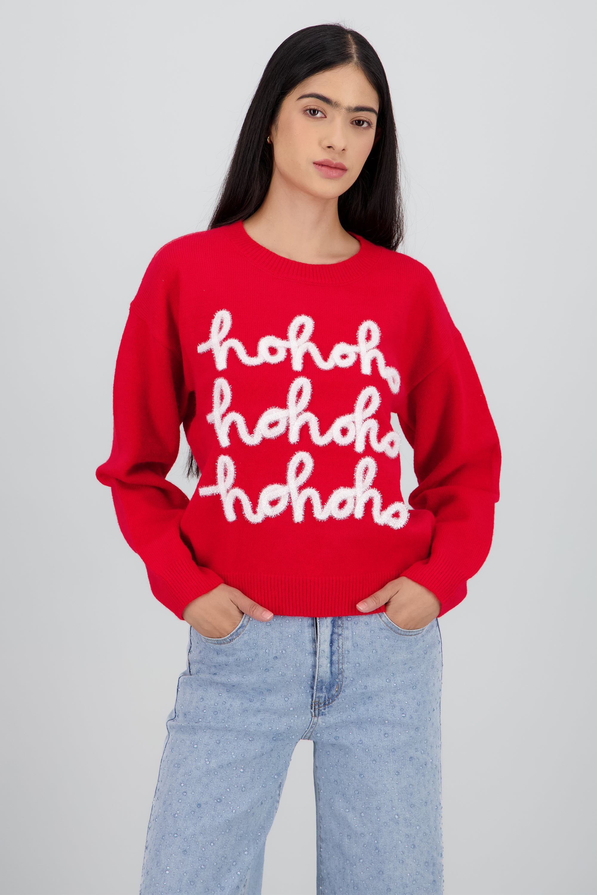 Sueter navidad hohoho ROJO