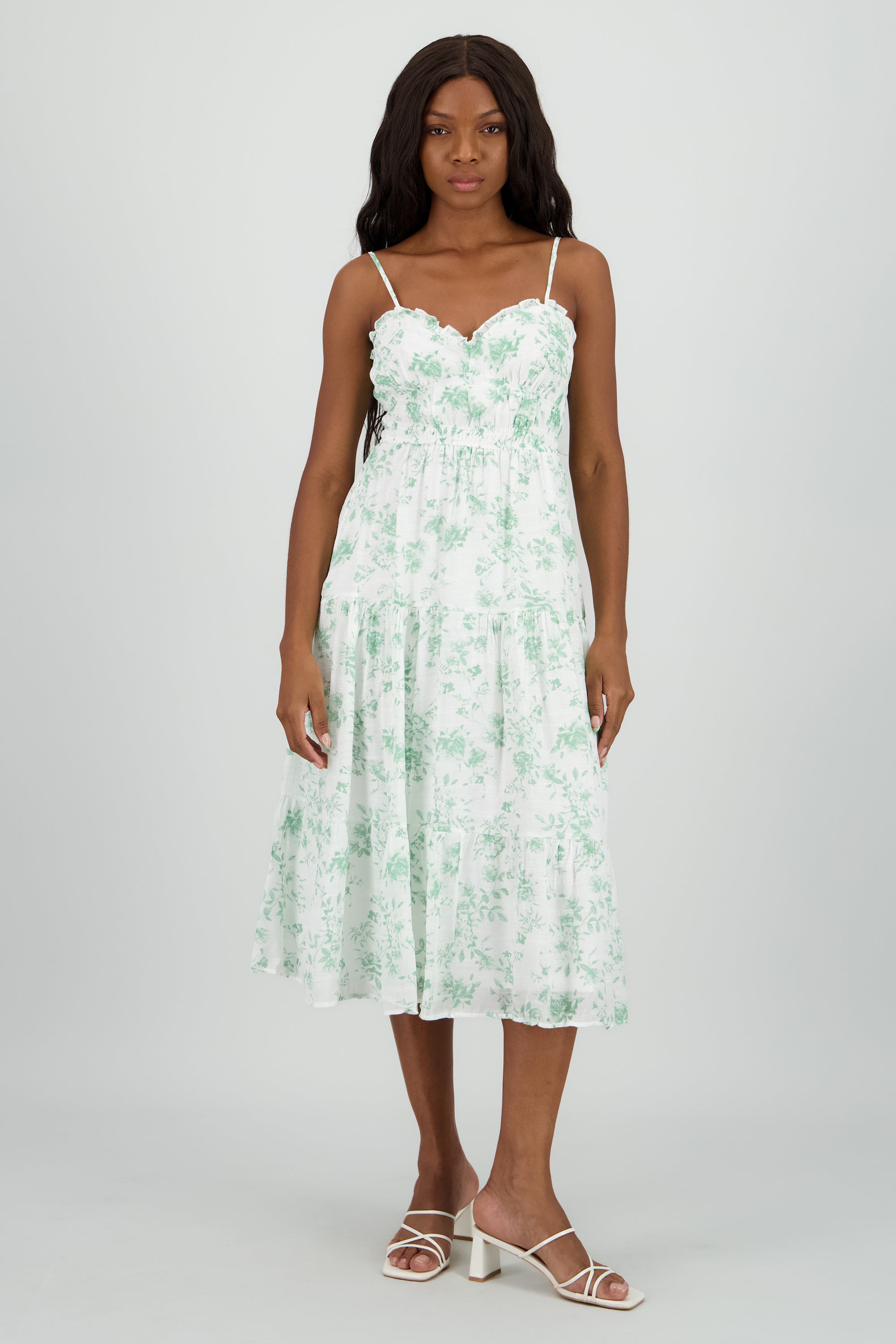 Vestido maxi deatlle floral SAGE