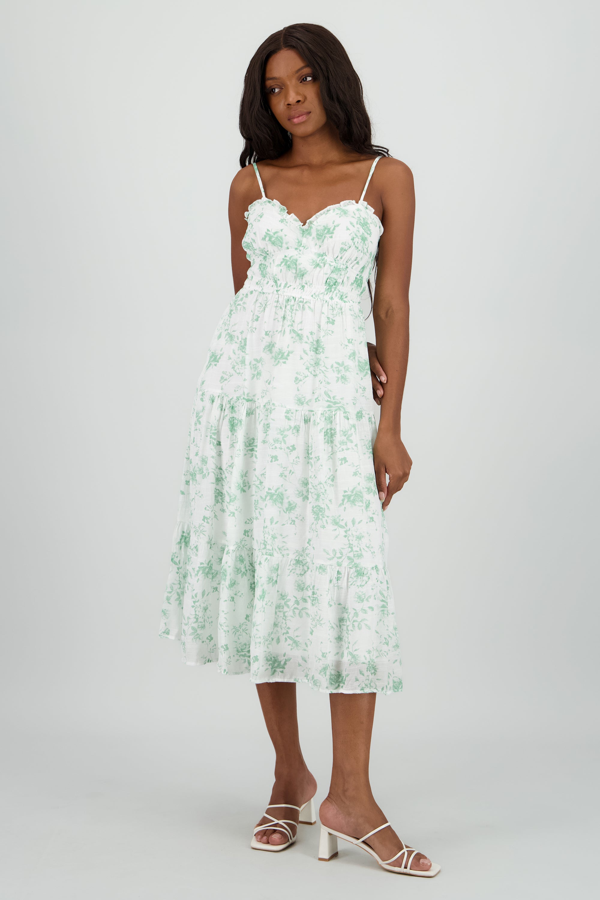 Vestido maxi deatlle floral SAGE