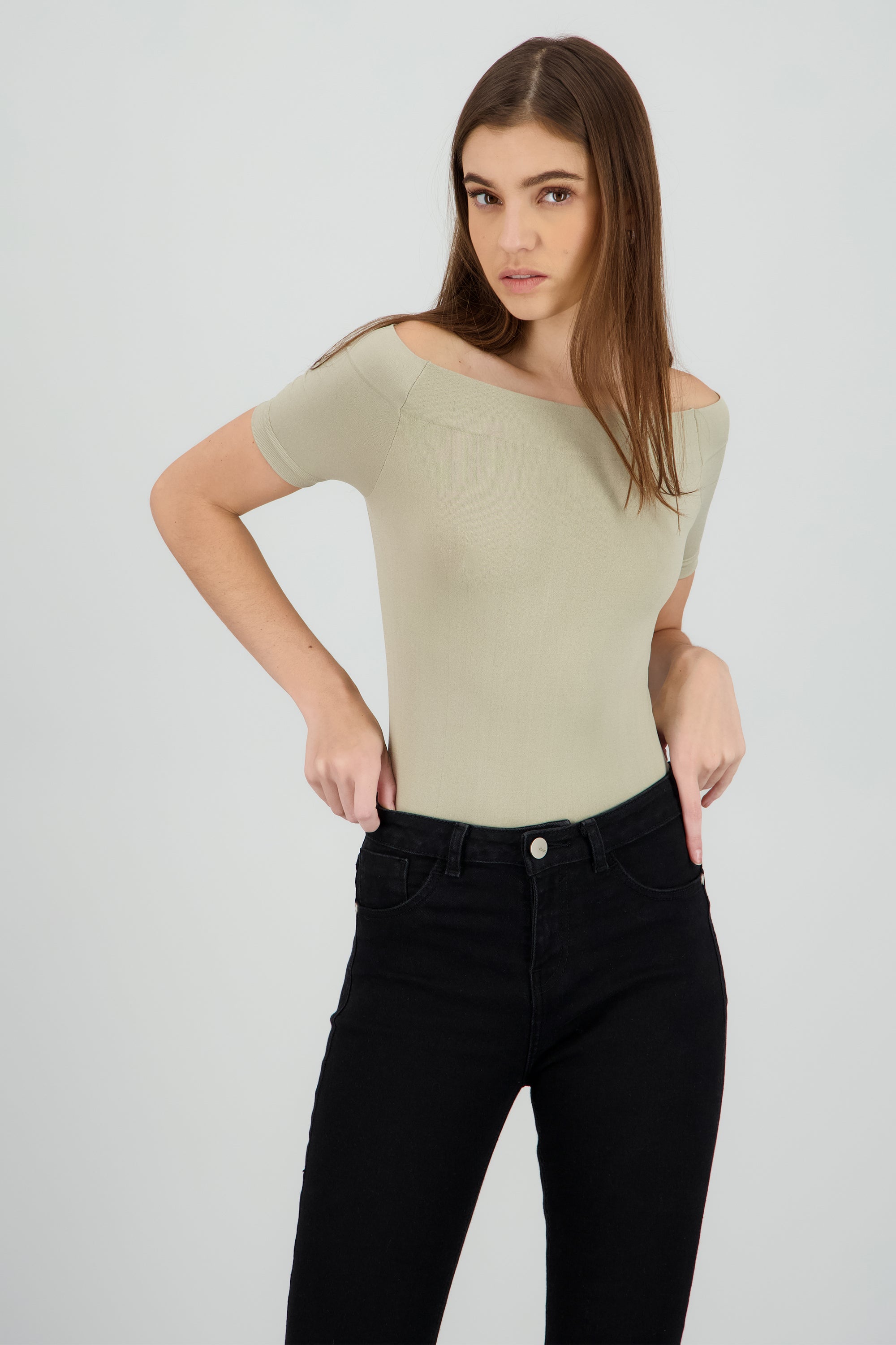 Bodysuit Liso Hombros Descubiertos SAGE