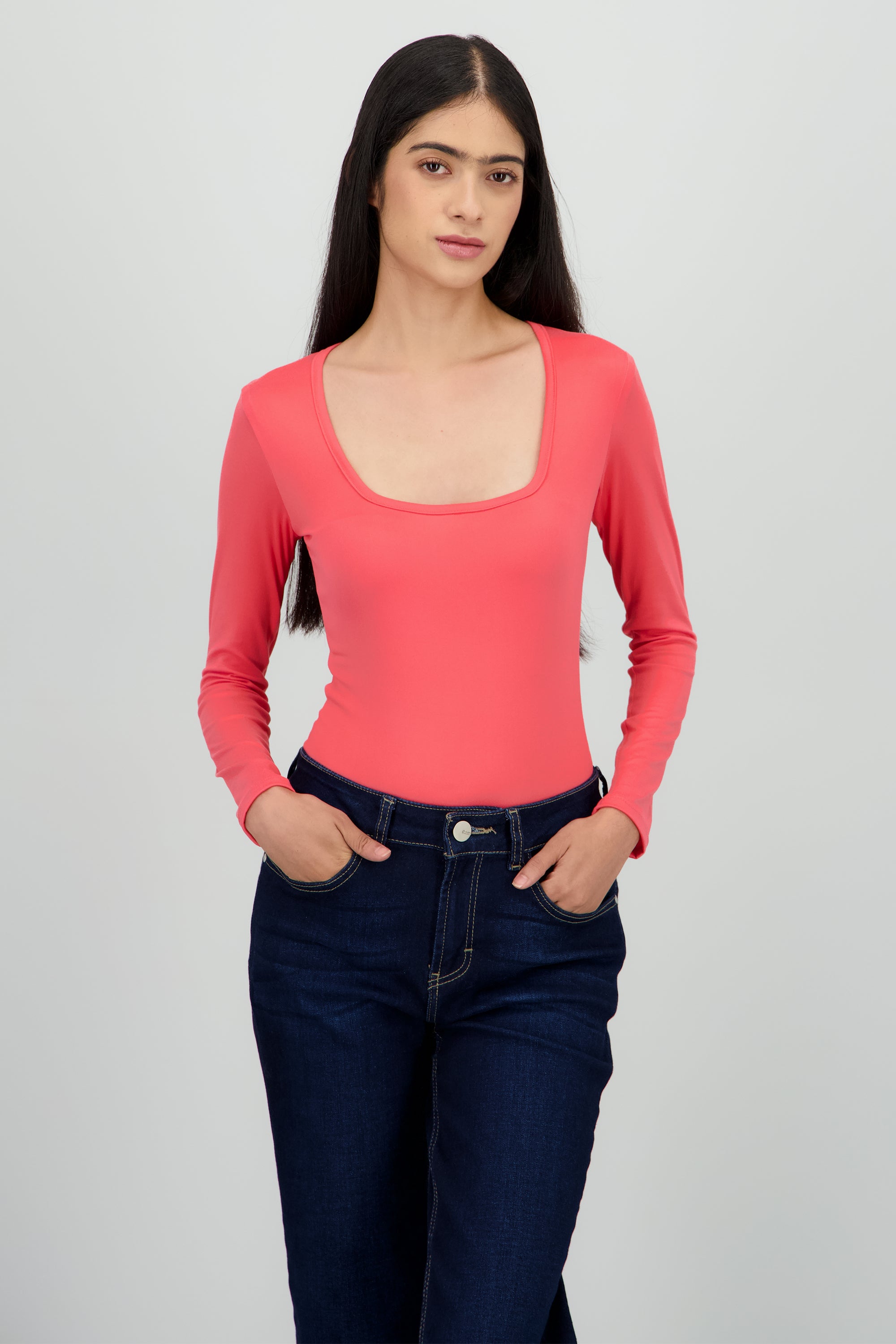 Bodysuit Liso Escote Cuadrado CORAL