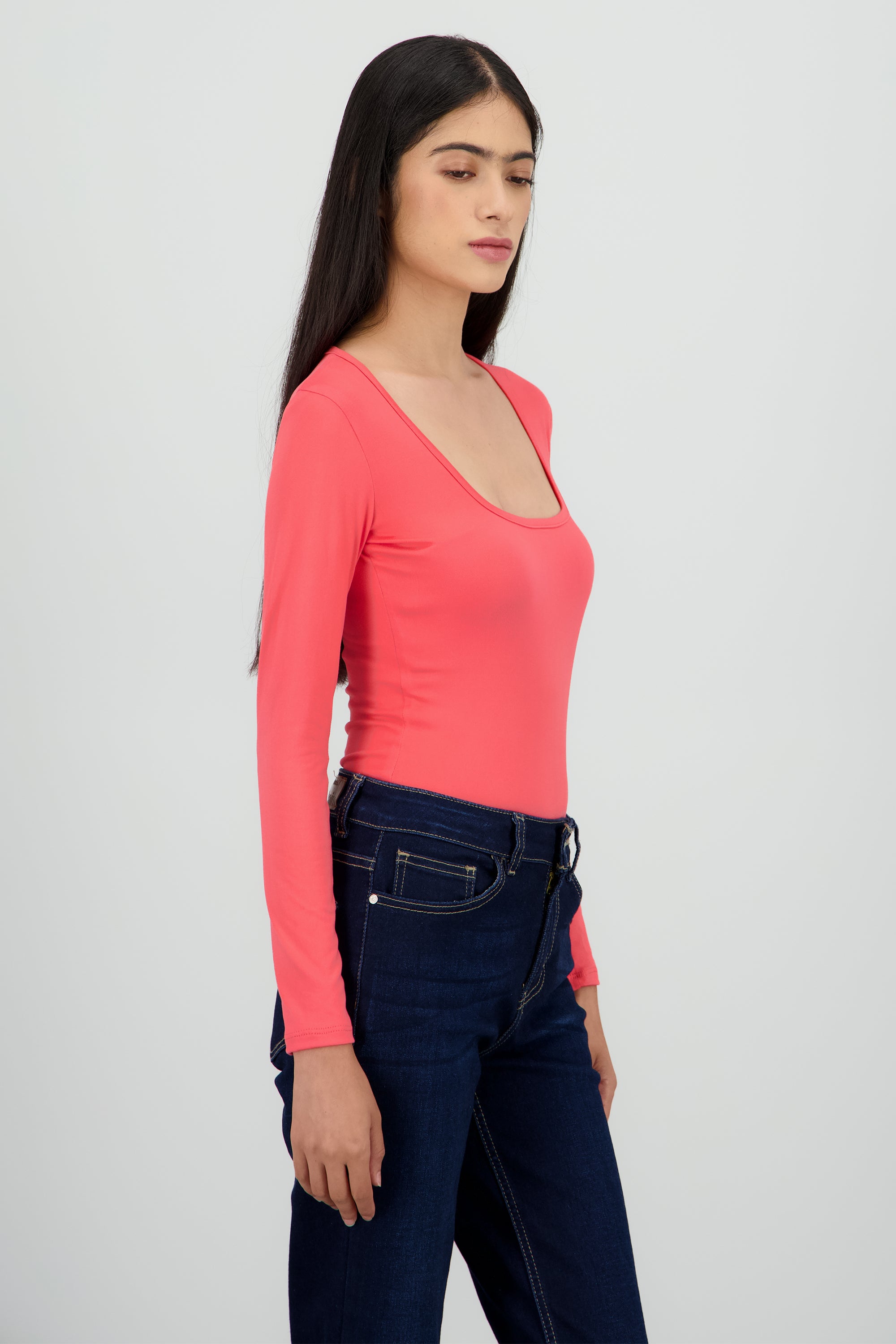 Bodysuit Liso Escote Cuadrado CORAL