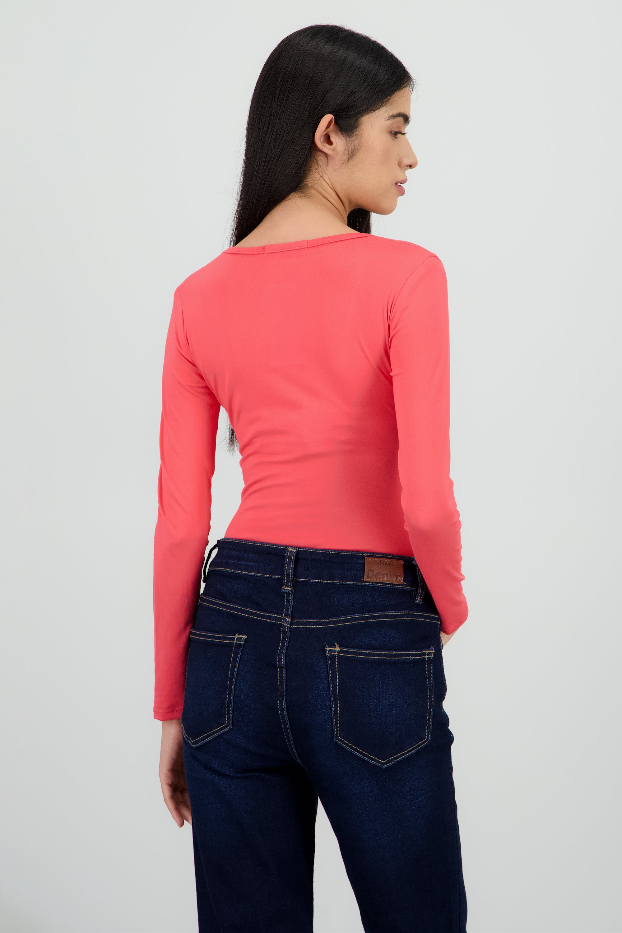 Bodysuit Liso Escote Cuadrado CORAL