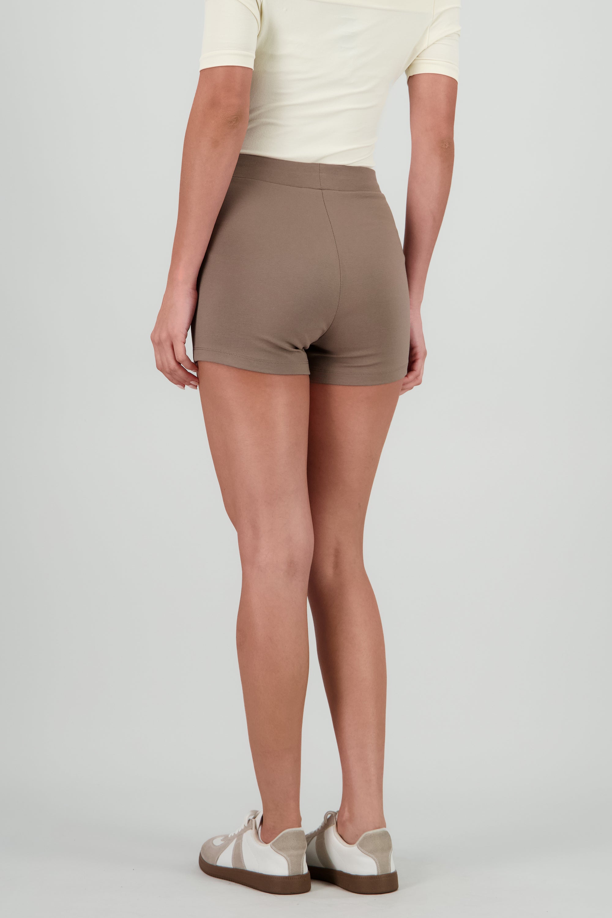 Falda Short Liso Asimétrico GREIGE