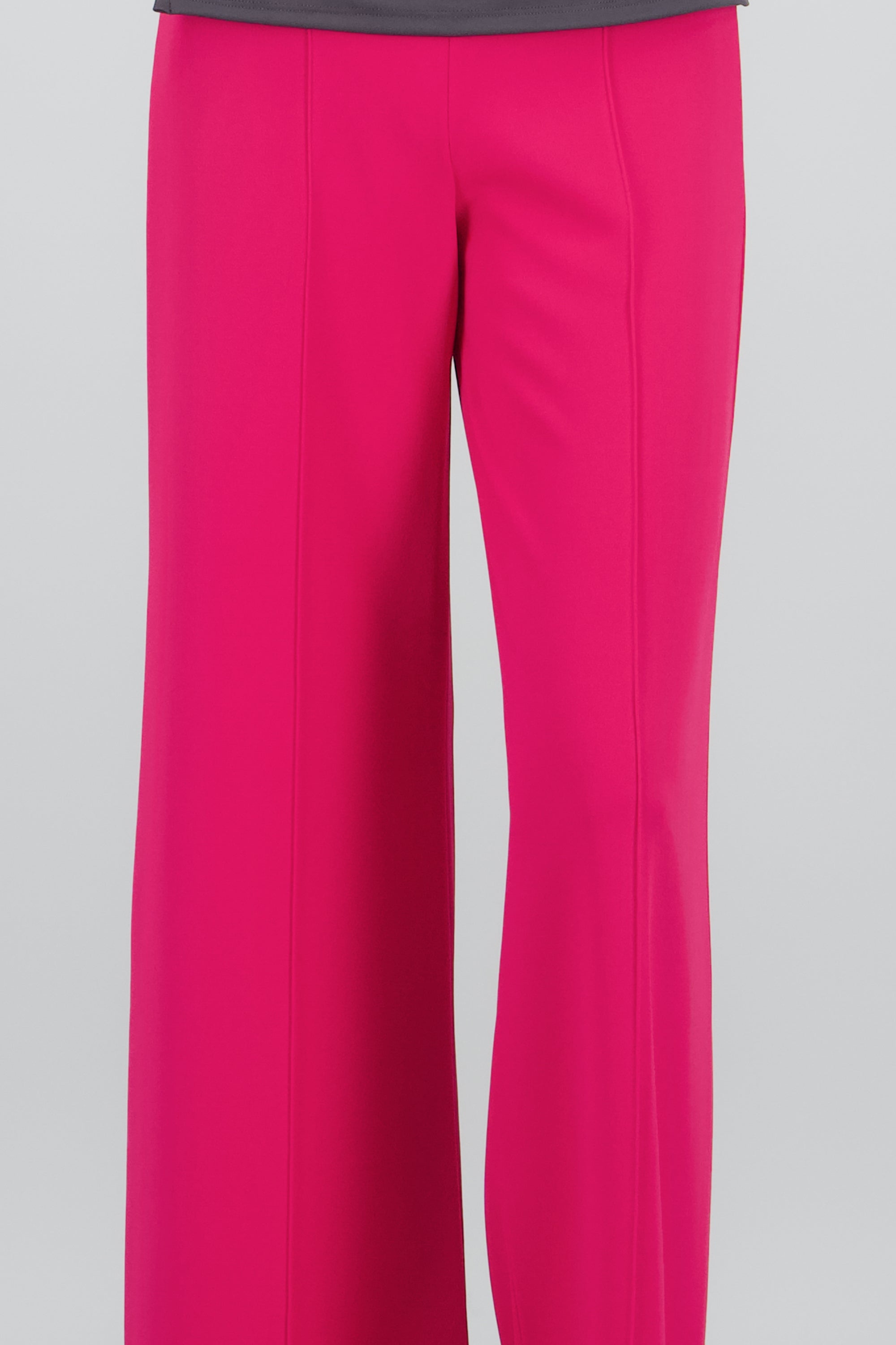 Pantalón Wide Leg Cintura Alta Costuras MAGENTA