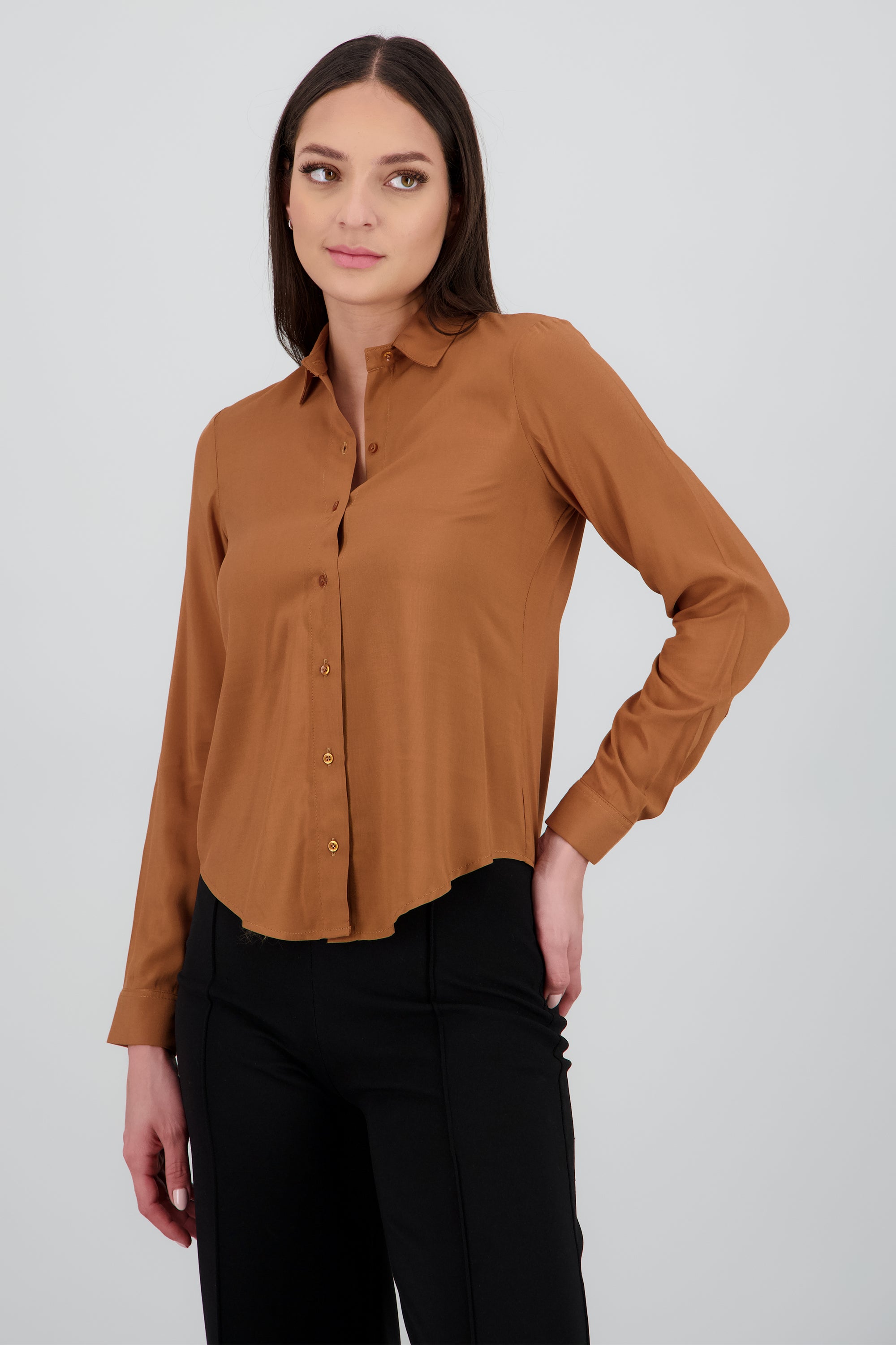 Camisa Manga Larga Lisa AMBAR