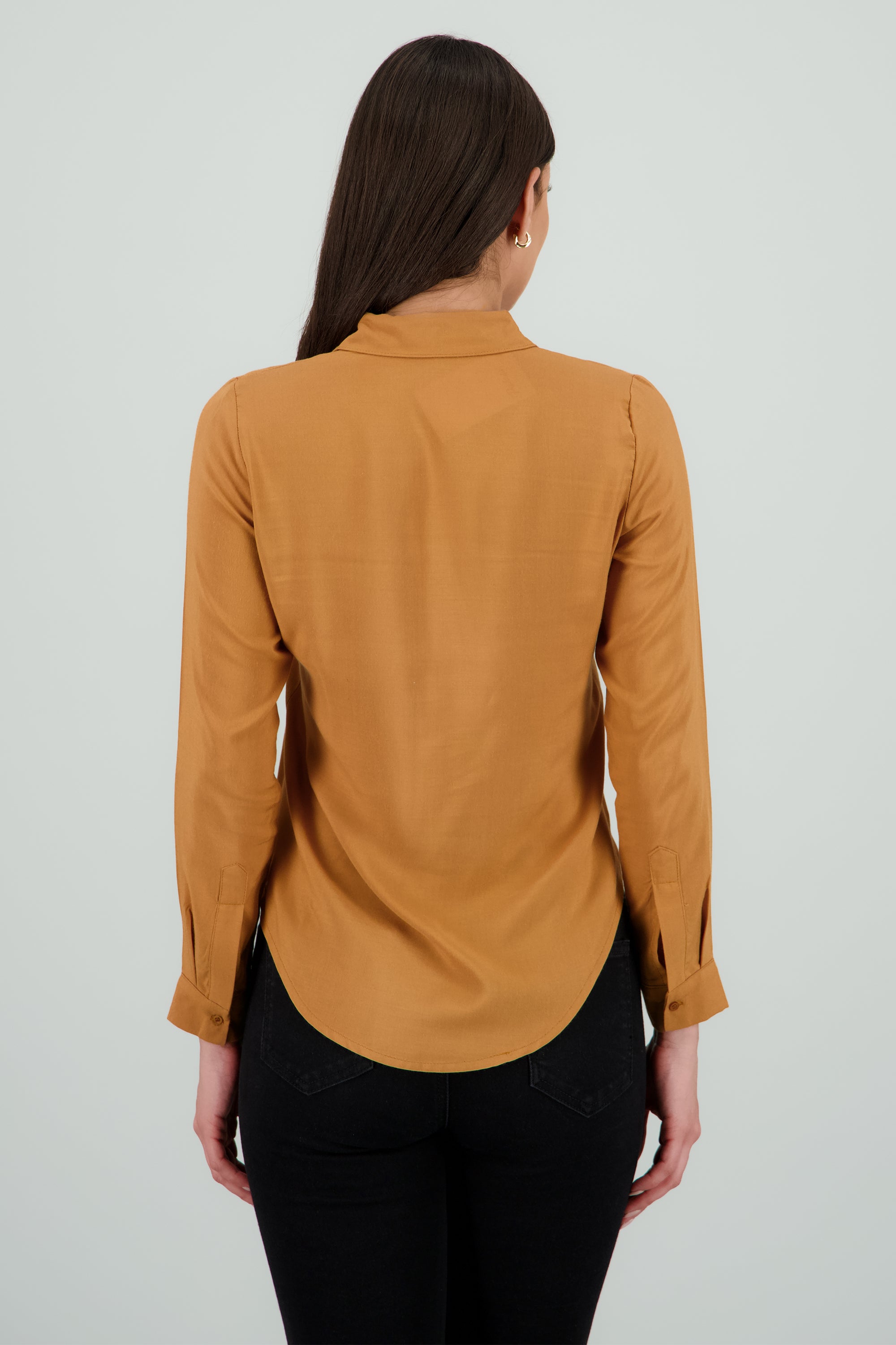 Camisa Manga Larga Lisa CAMELLO
