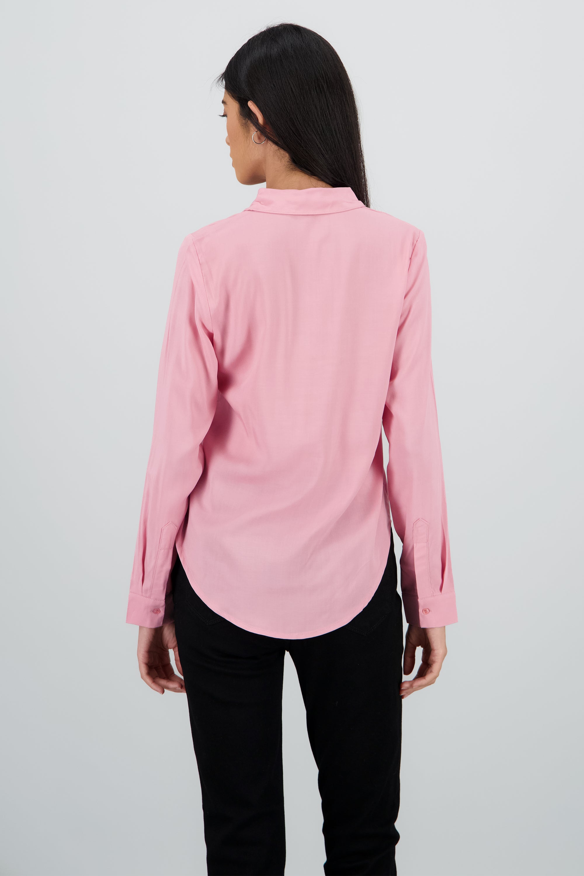 Camisa Manga Larga Lisa PALO DE ROSA