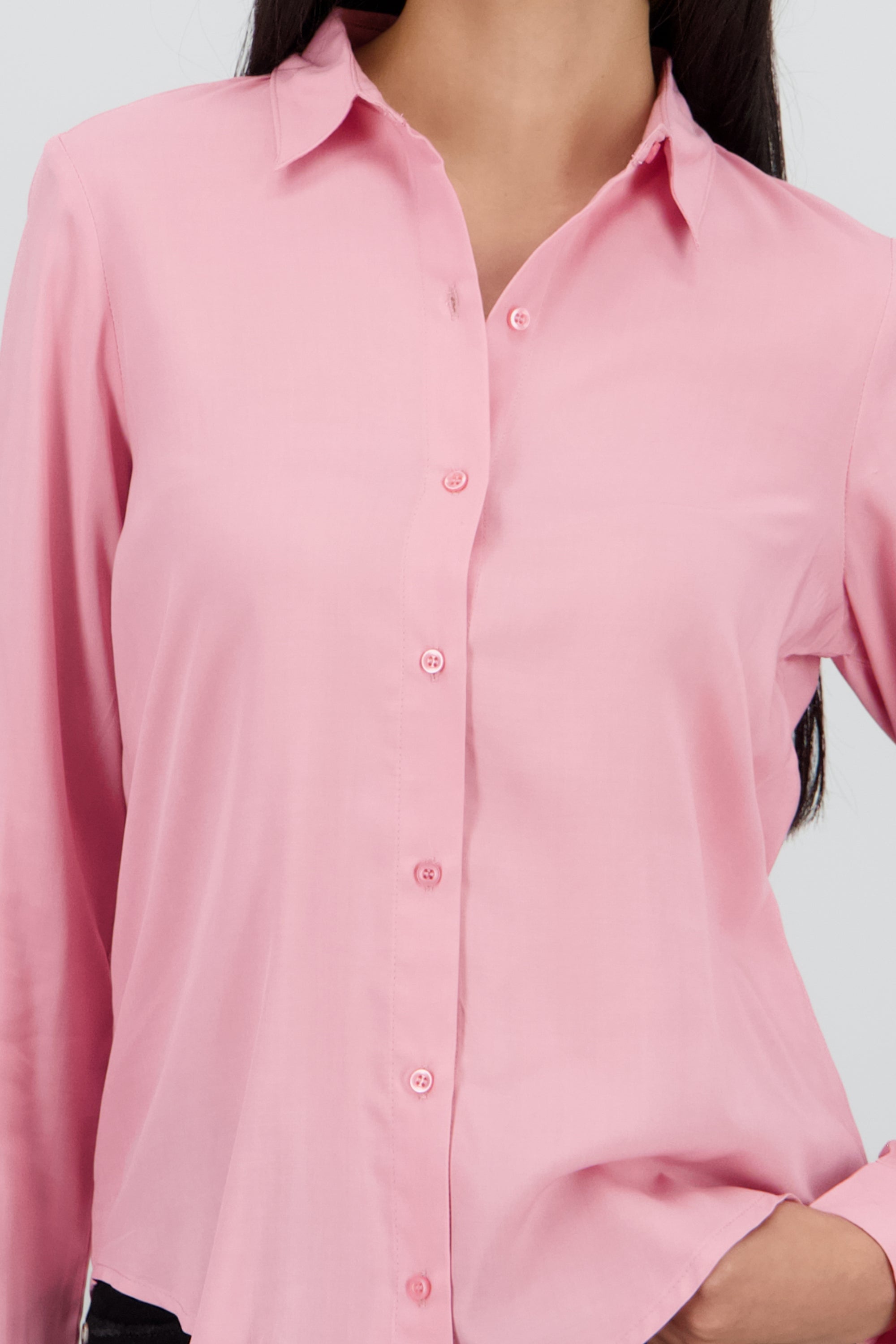 Camisa Manga Larga Lisa PALO DE ROSA