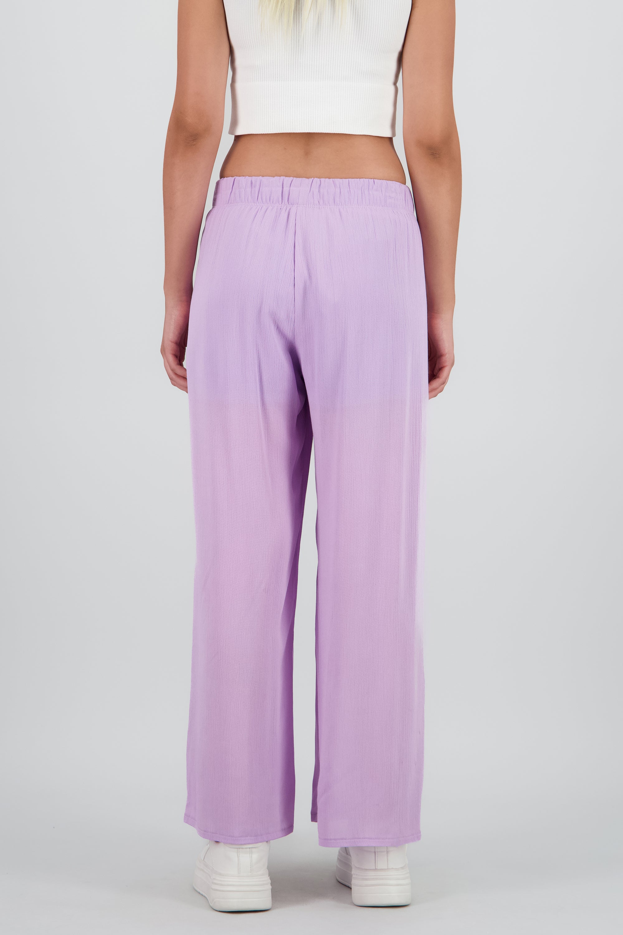 Pantalón Wide Leg Cintura Elástico LILA