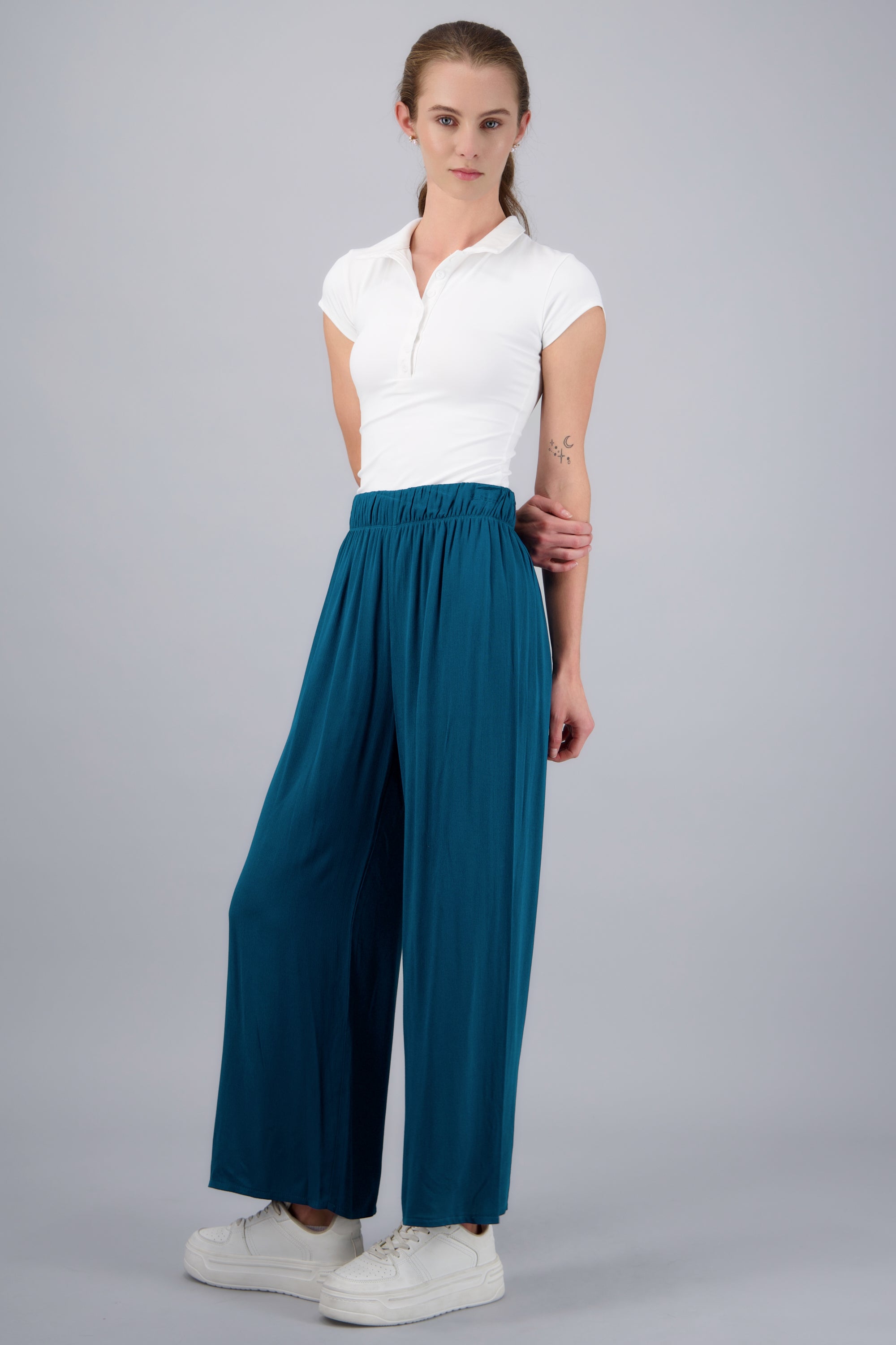 Pantalón Wide Leg Cintura Elástico JADE