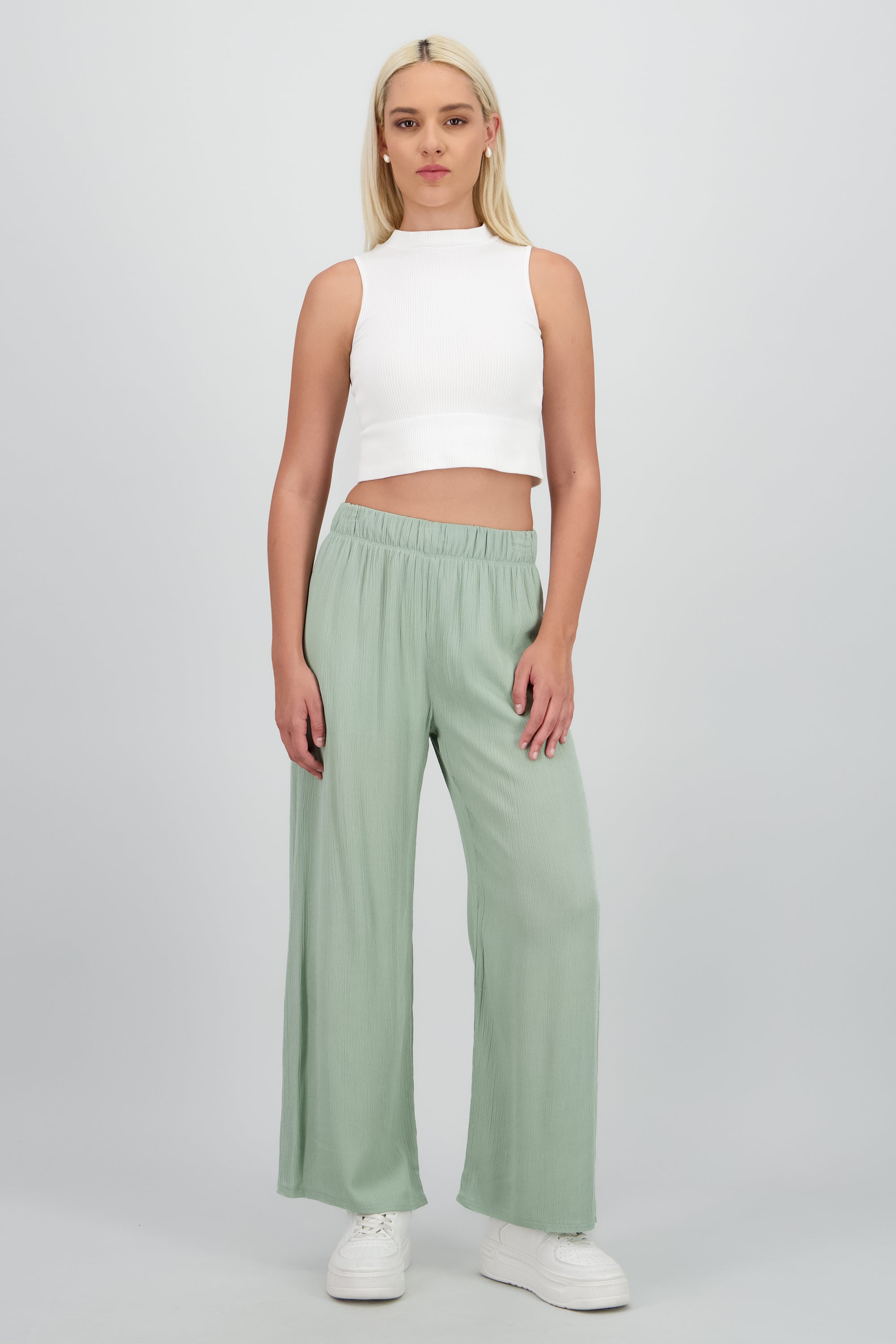 Pantalón Wide Leg Cintura Elástico SAGE