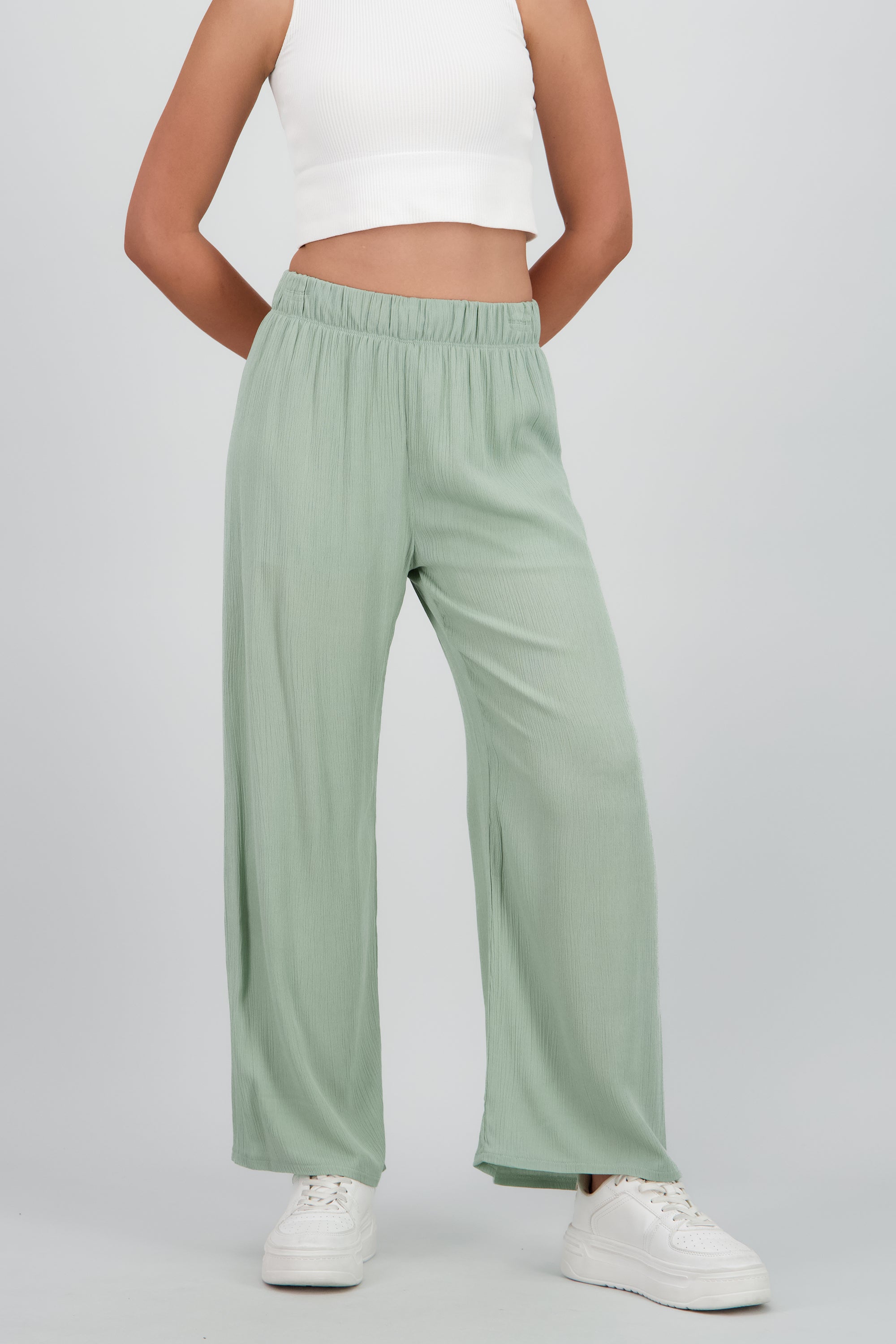 Pantalón Wide Leg Cintura Elástico SAGE