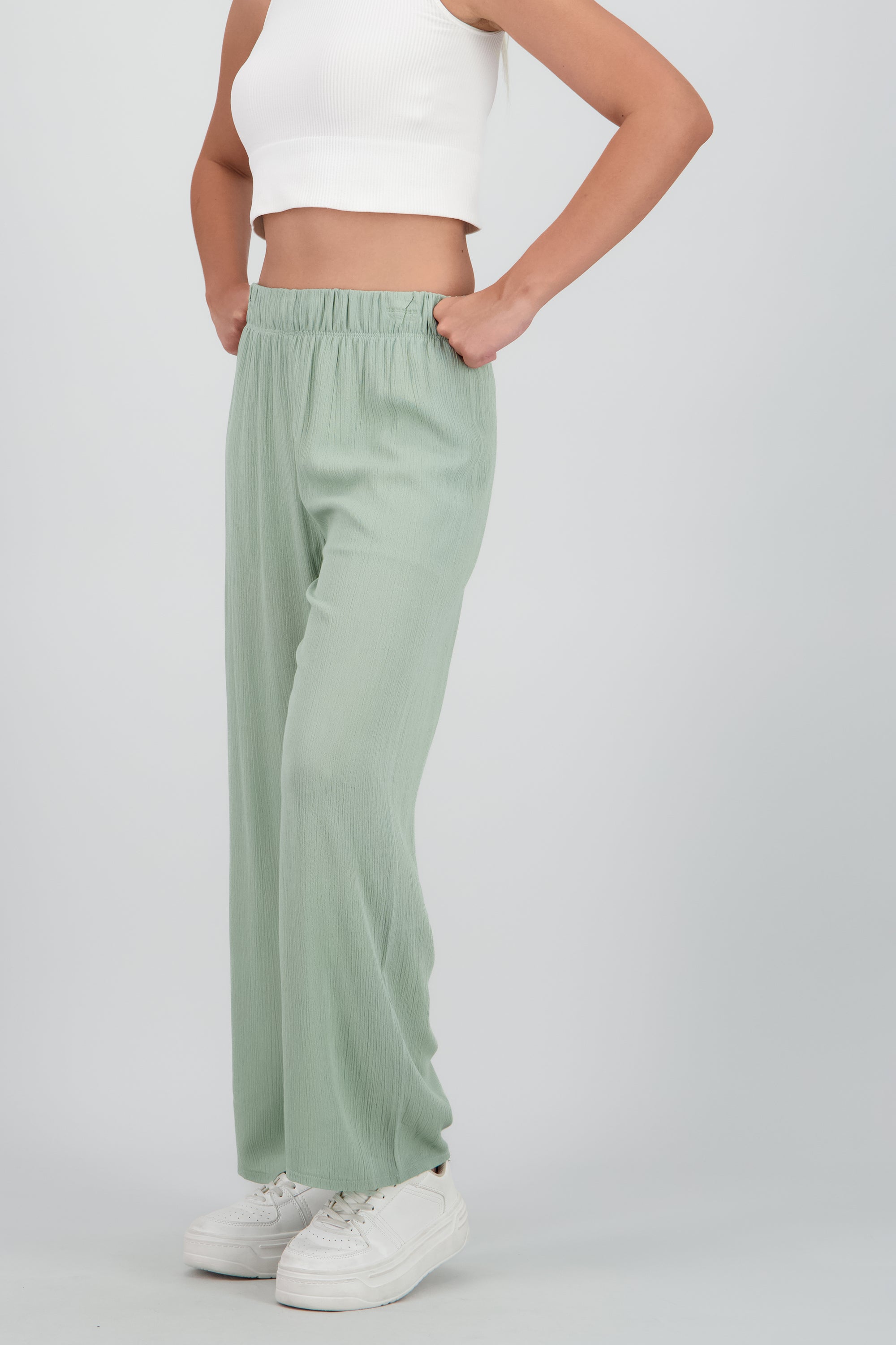 Pantalón Wide Leg Cintura Elástico SAGE