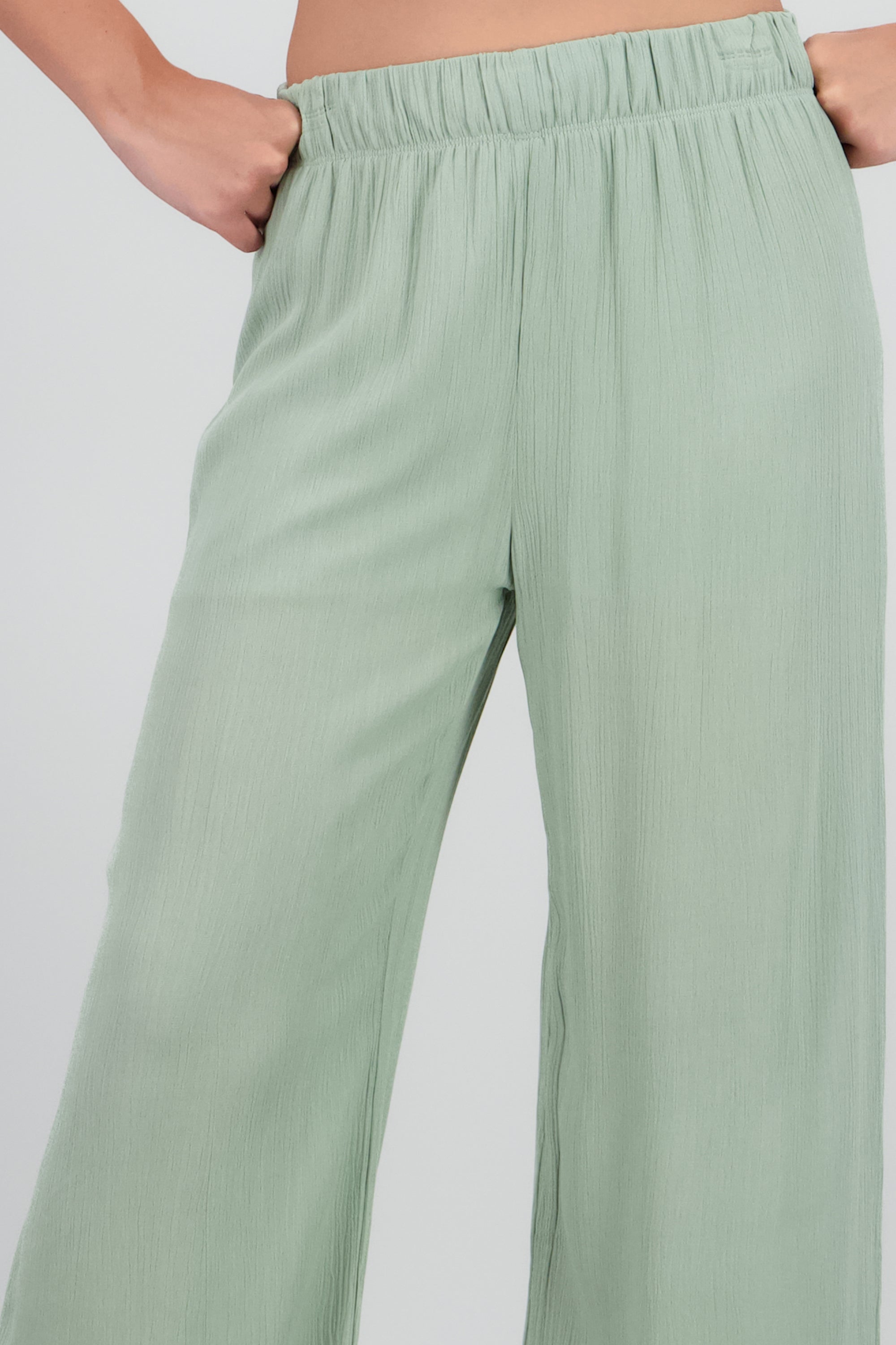 Pantalón Wide Leg Cintura Elástico SAGE