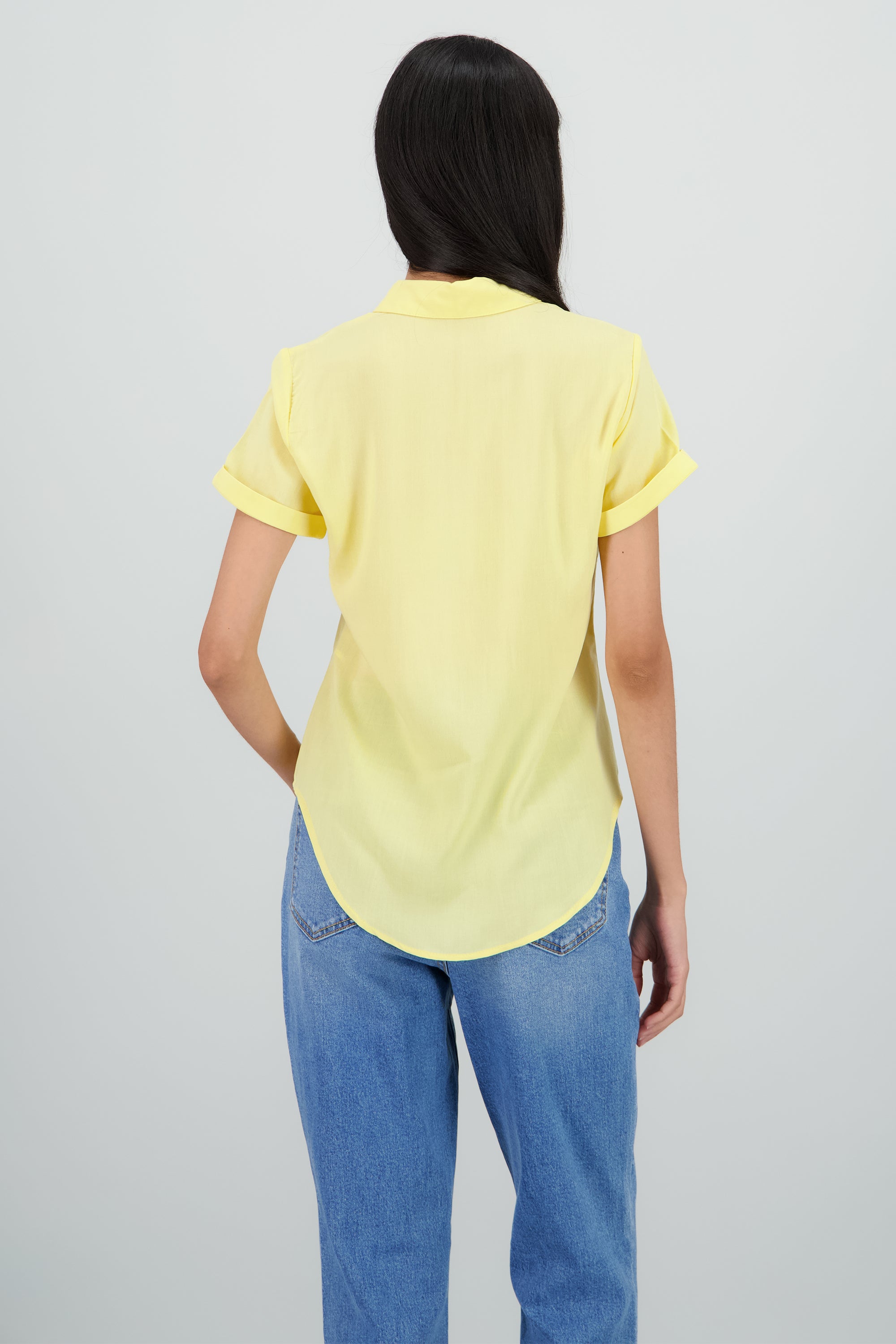 Camisa Manga Corta AMARILLO PASTEL