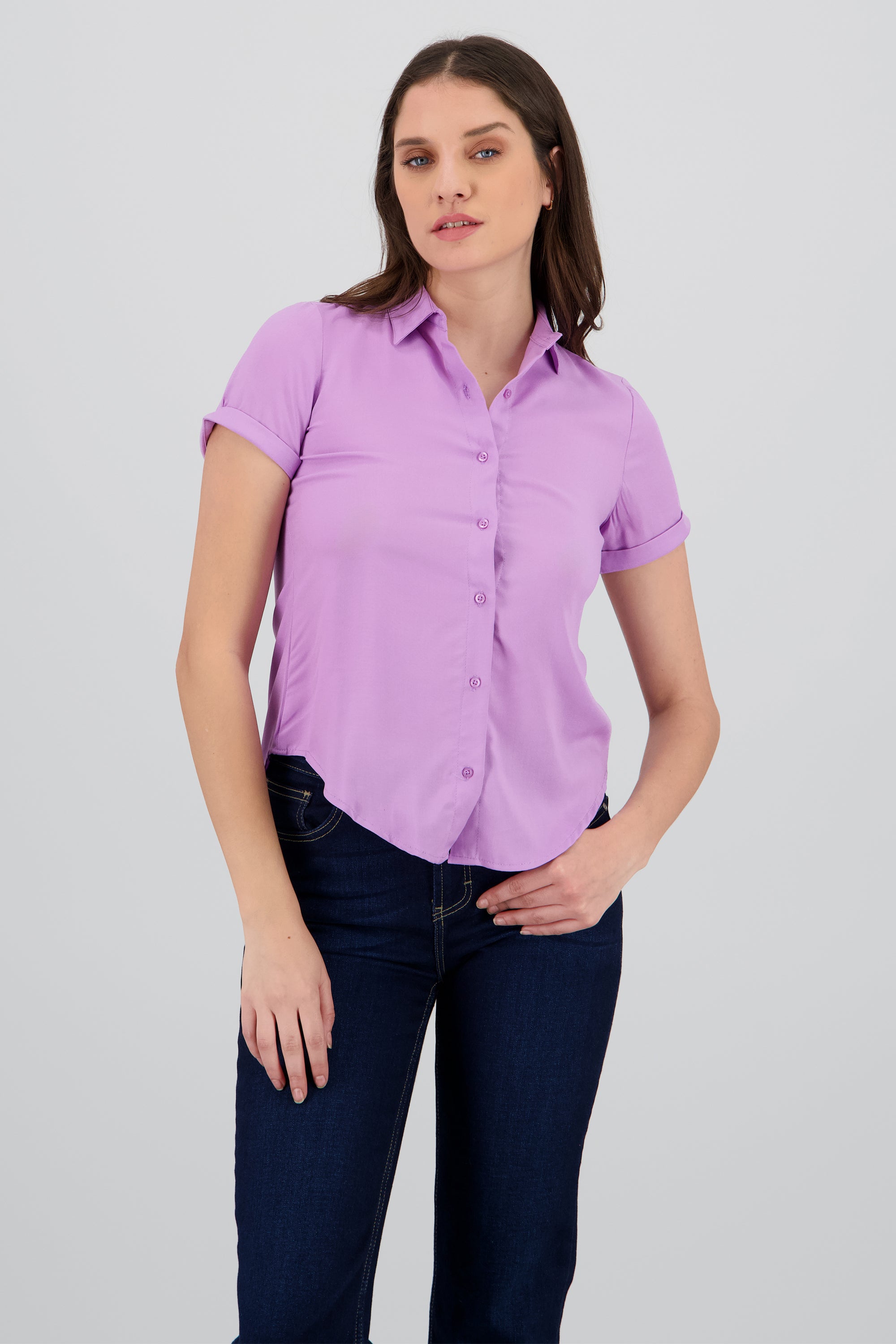 Camisa Manga Corta LILA