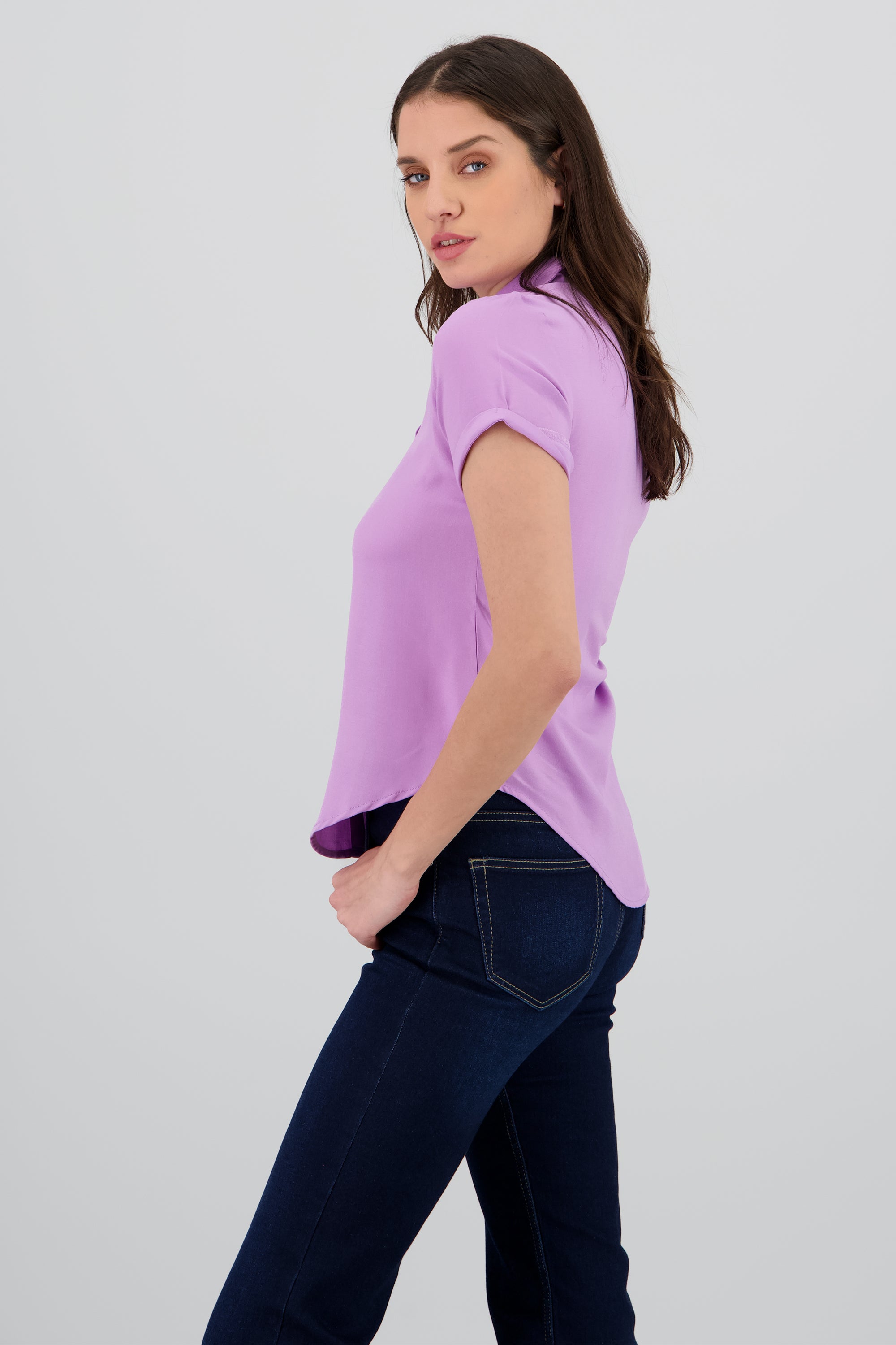 Camisa Manga Corta LILA