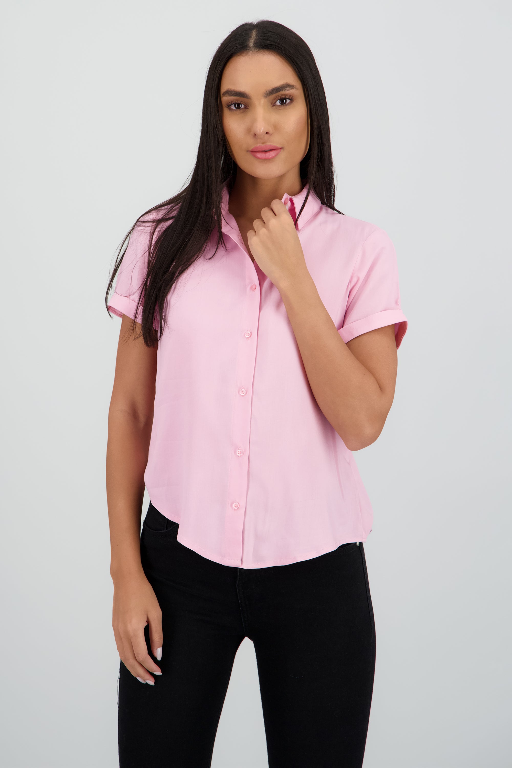 Camisa Manga Corta ROSA PASTEL