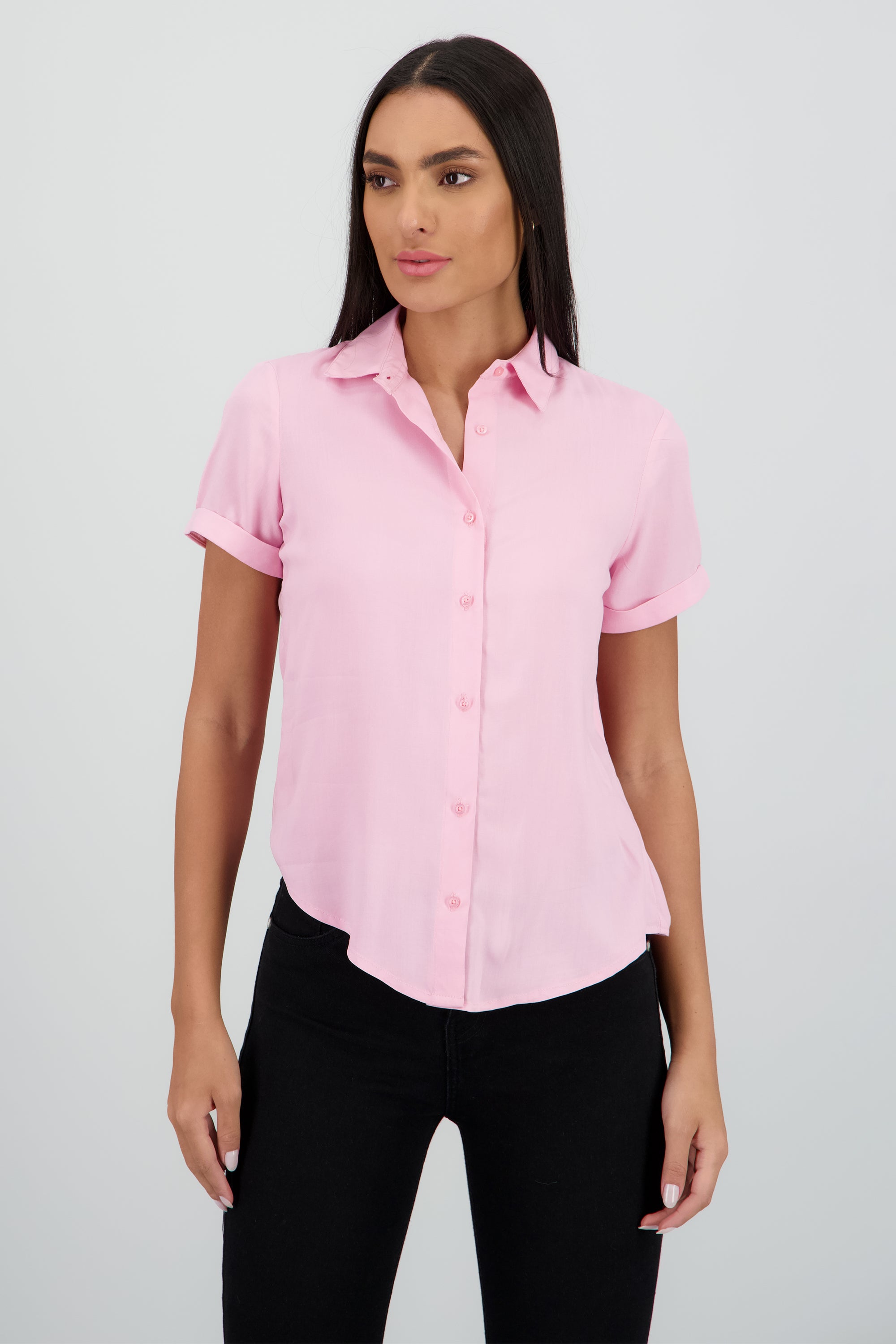 Camisa Manga Corta ROSA PASTEL