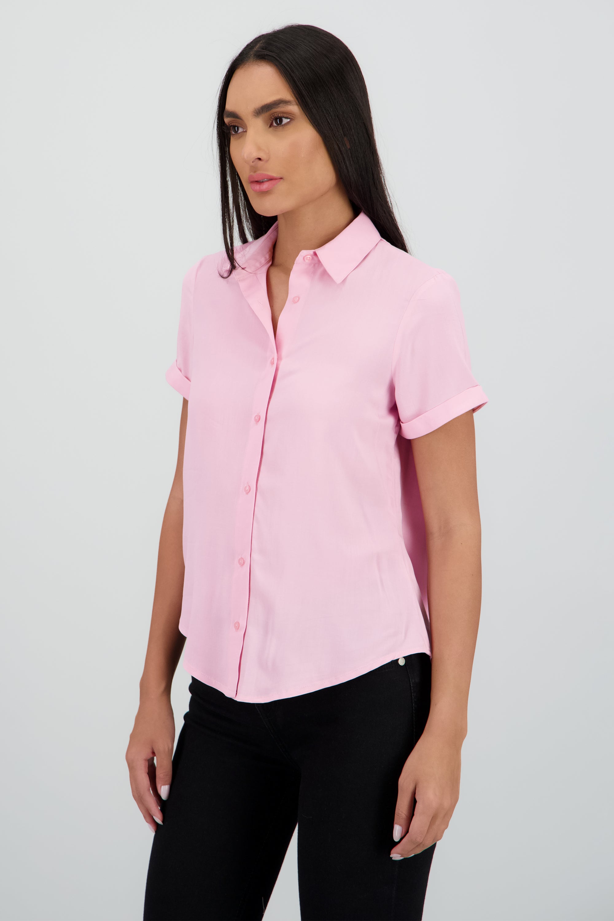 Camisa Manga Corta ROSA PASTEL