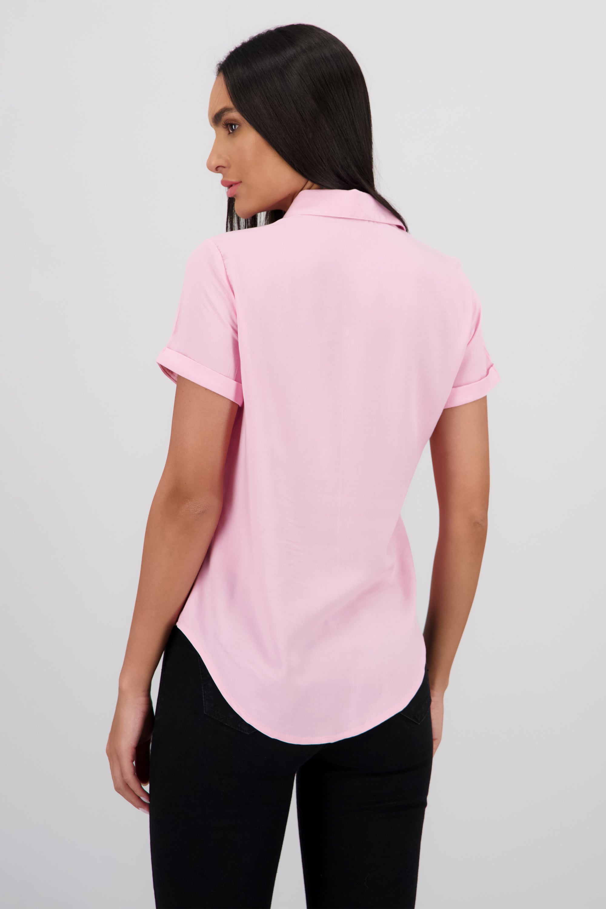 Camisa Manga Corta ROSA PASTEL