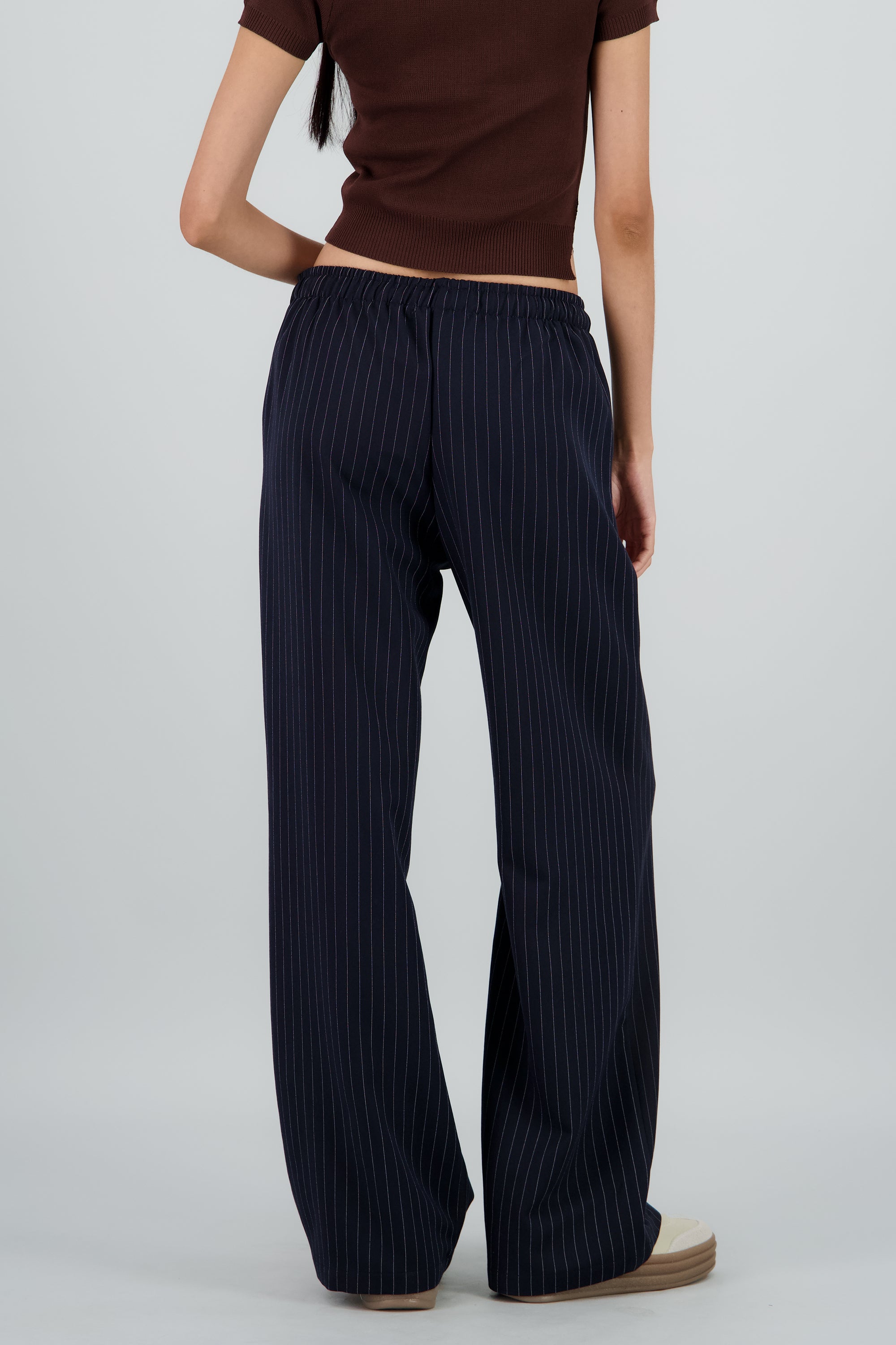 Pantalon resorte estampado rayas diplomaticas MARINO