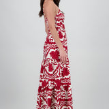 Maxi vestido estampado tropical